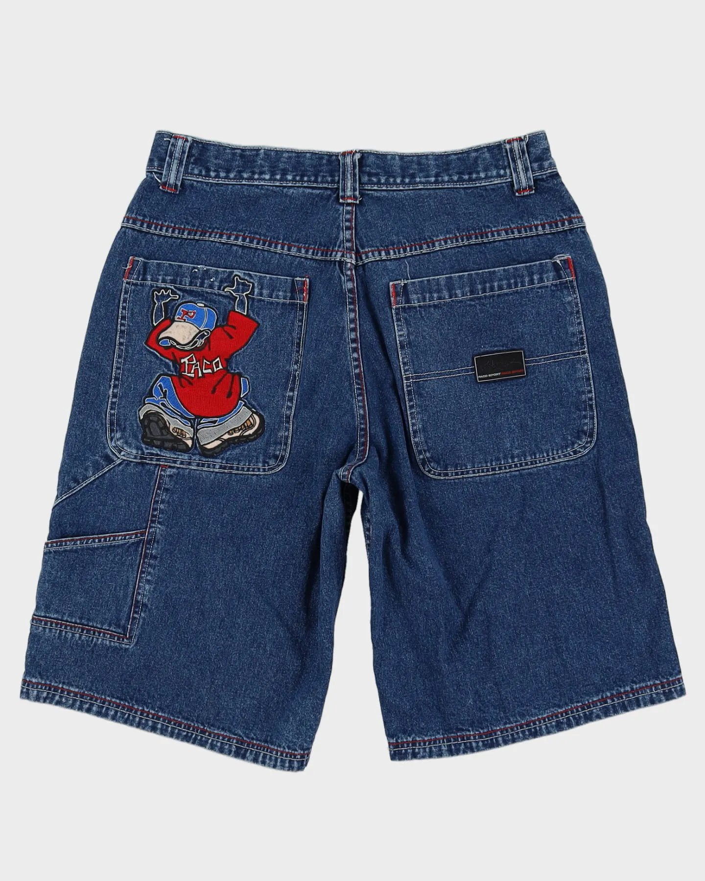 00s Y2K Paco Sport Blue Baggy Denim Shorts - W34
