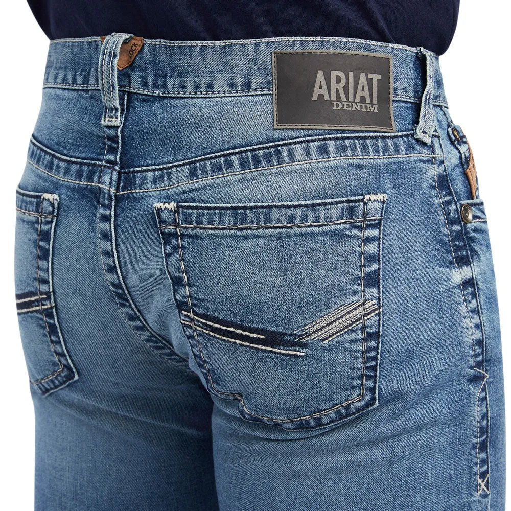 10042206 Ariat Men's M7 Wessley Slim Fit Straight Leg Jeans - Gaviota