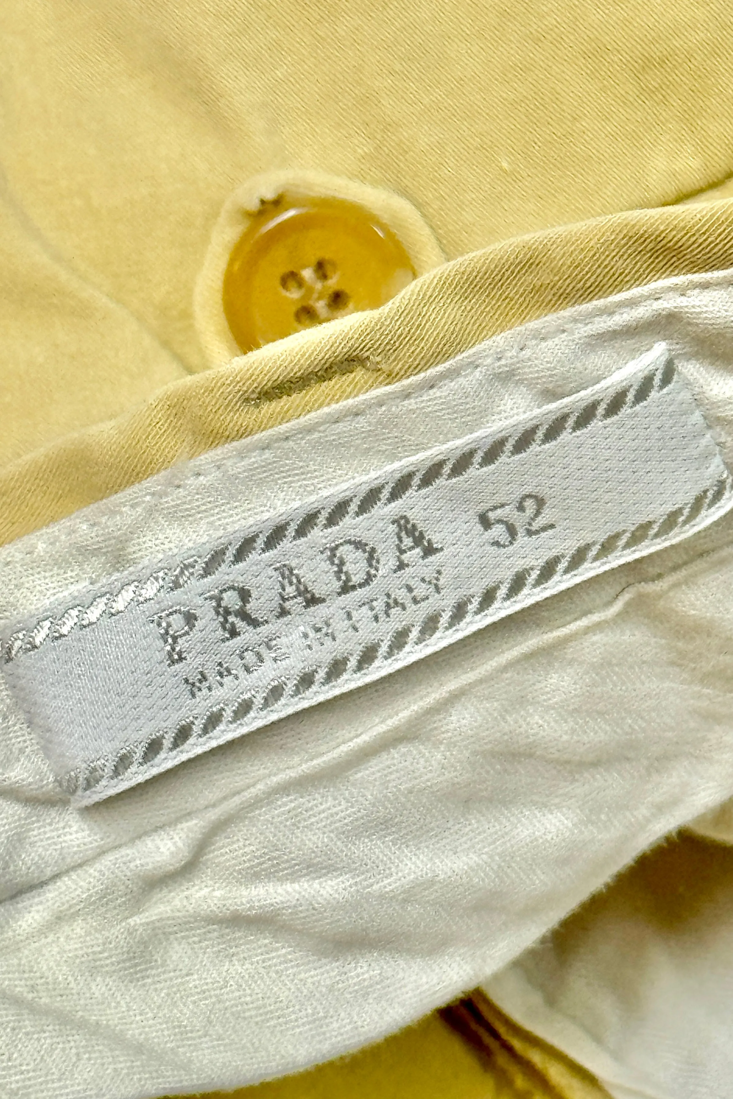 1990’S PRADA MADE IN ITALY KHAKI PANTS 34 X 30
