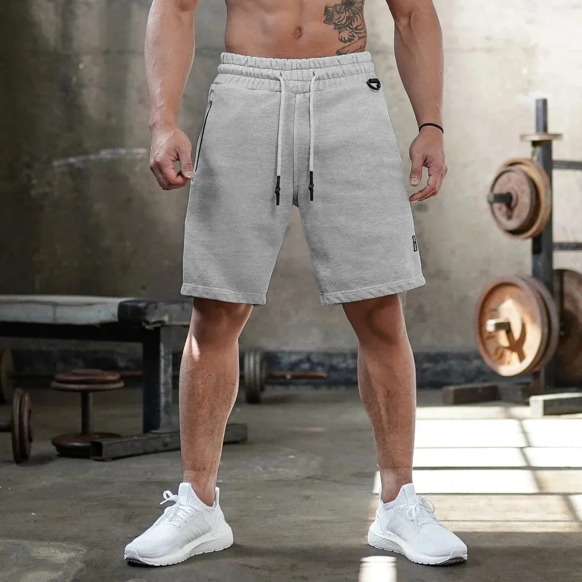 2024 New Men Sporting Running Shorts Cotton Bodybuilding Sweatpants Fitness Short pants Jogger Gyms men sport Training Shorts