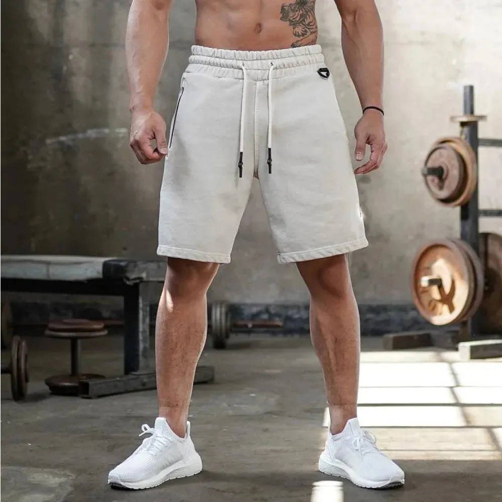 2024 New Men Sporting Running Shorts Cotton Bodybuilding Sweatpants Fitness Short pants Jogger Gyms men sport Training Shorts