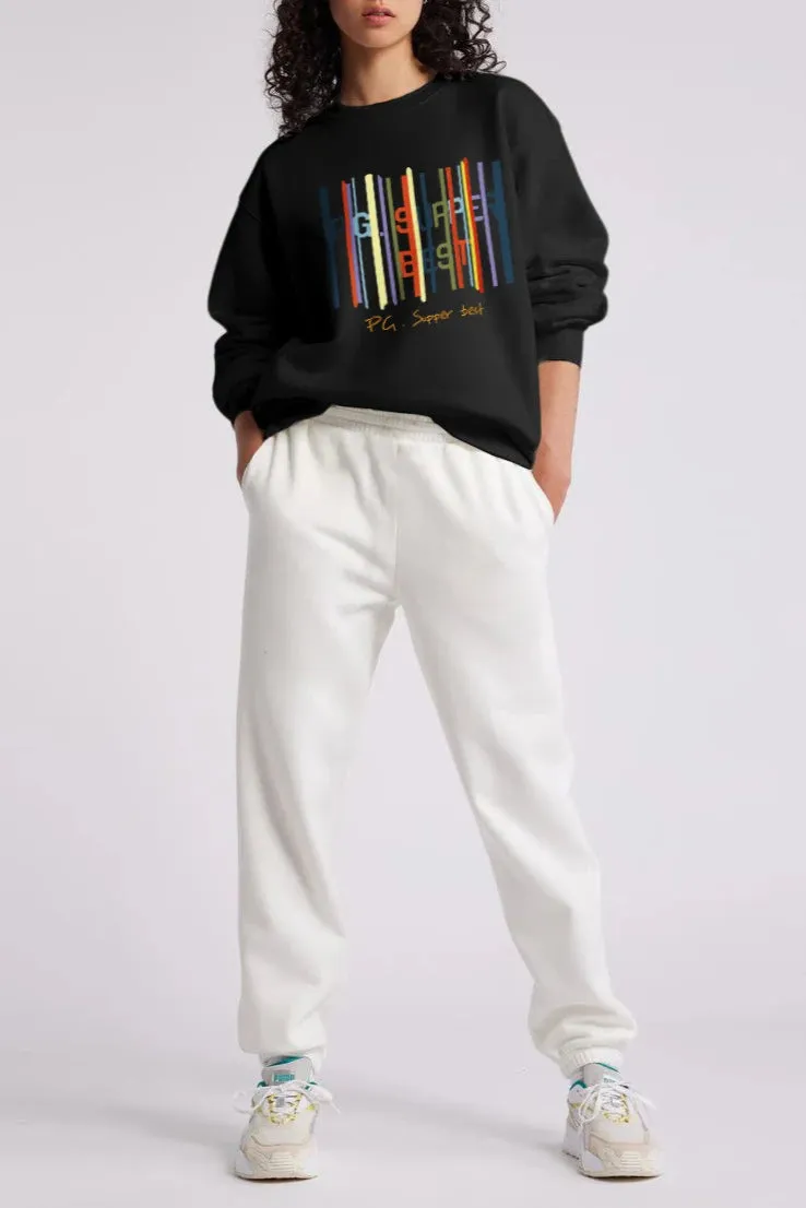 2025 Casual Sweatshirts – Unisex Pullover Streetwear Solid Crewneck Hoodies