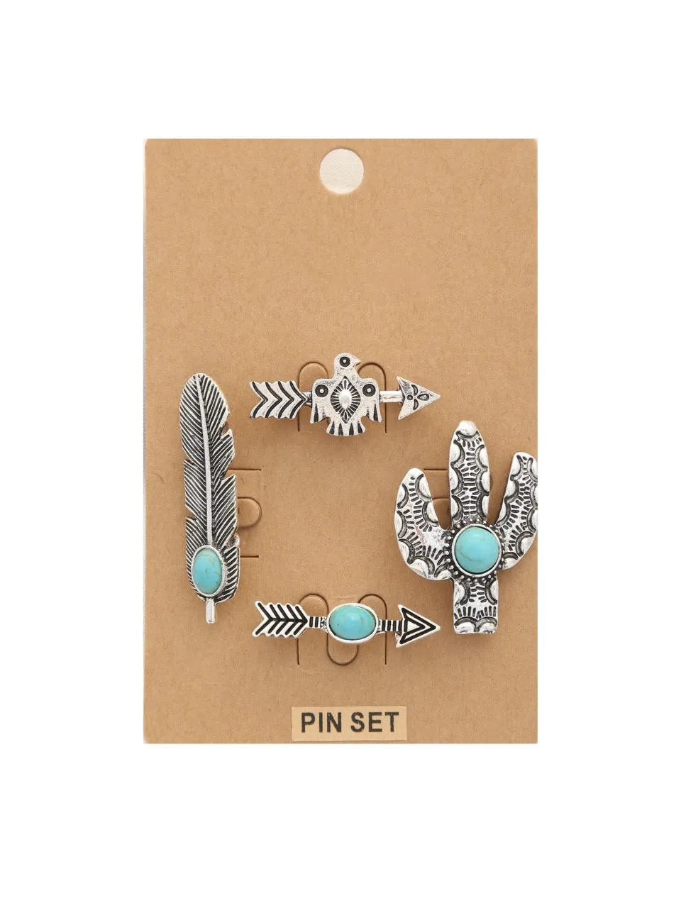 27 Western Concho 4 Piece Pin Set