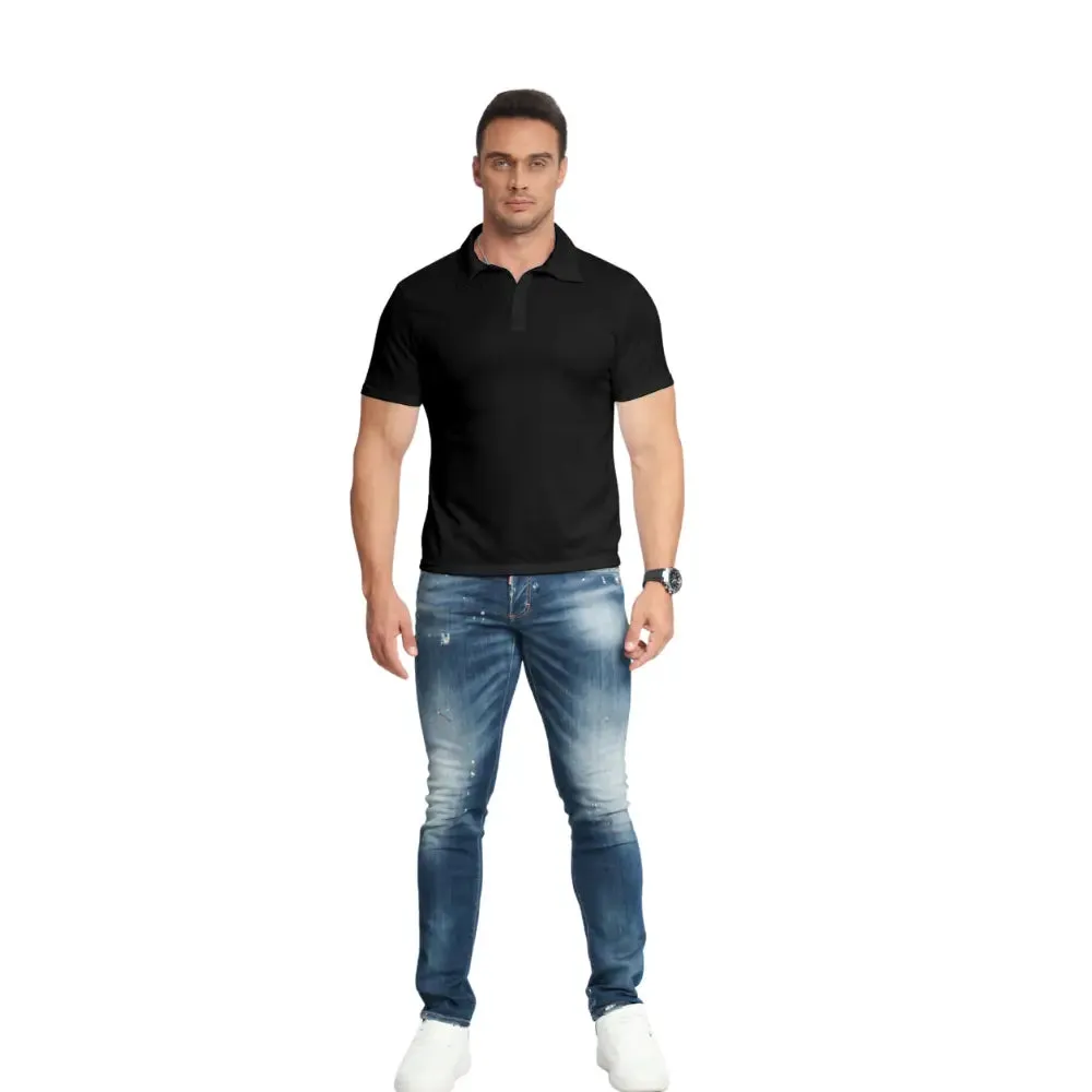 3 Pack Mens Short Sleeve Polo Shirt