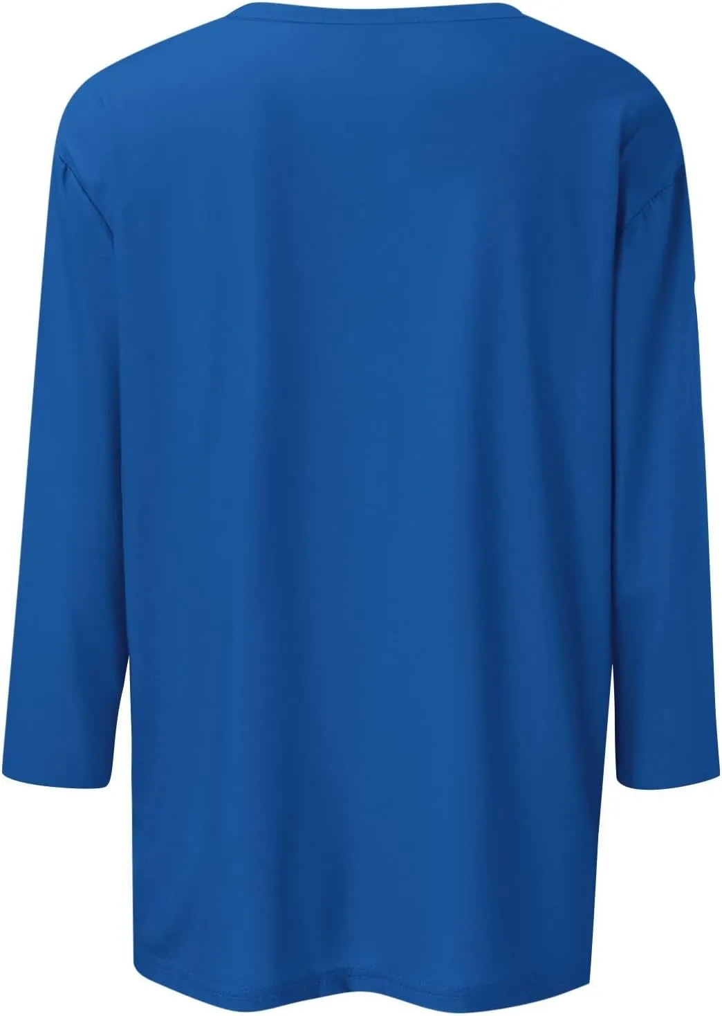 3/4 Length Sleeve Tops Women,Elbow Sleeve Workout Shirts Plain Basic Casual Blouse Square Neck Tunic Top Fall 2024