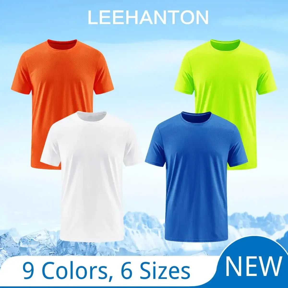 4 Pack Men's Athletic Quick Dry T-Shirts