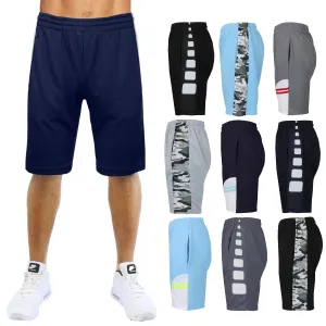 5-Pack: Men's Moisture Wicking Active Mesh Shorts