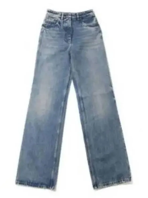 5 Pocket Denim Straight Jeans Sky Blue