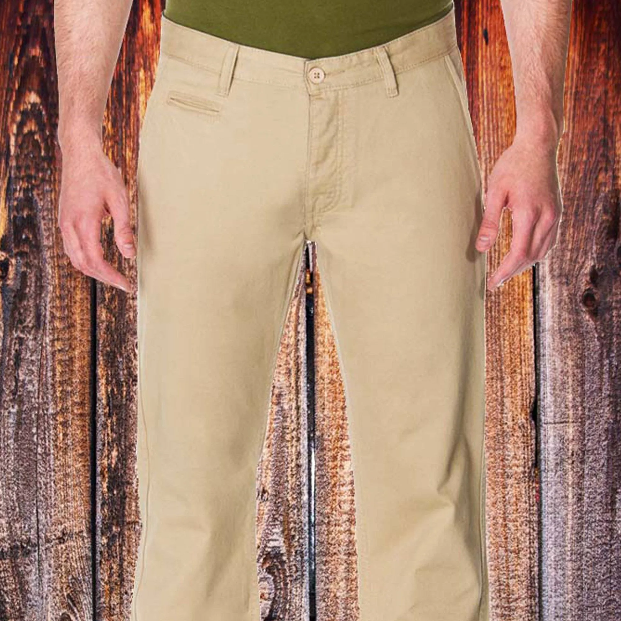 65 MCMLXV Men's Khaki Chino Pant