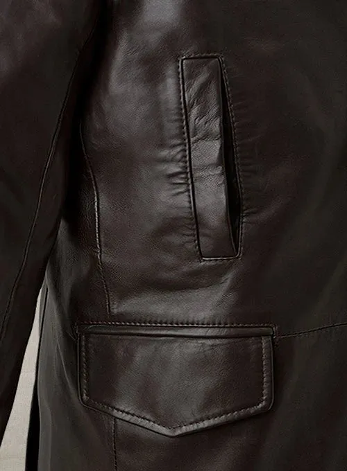 AARON ECKHART LOVE HAPPENS LEATHER TRENCH COAT