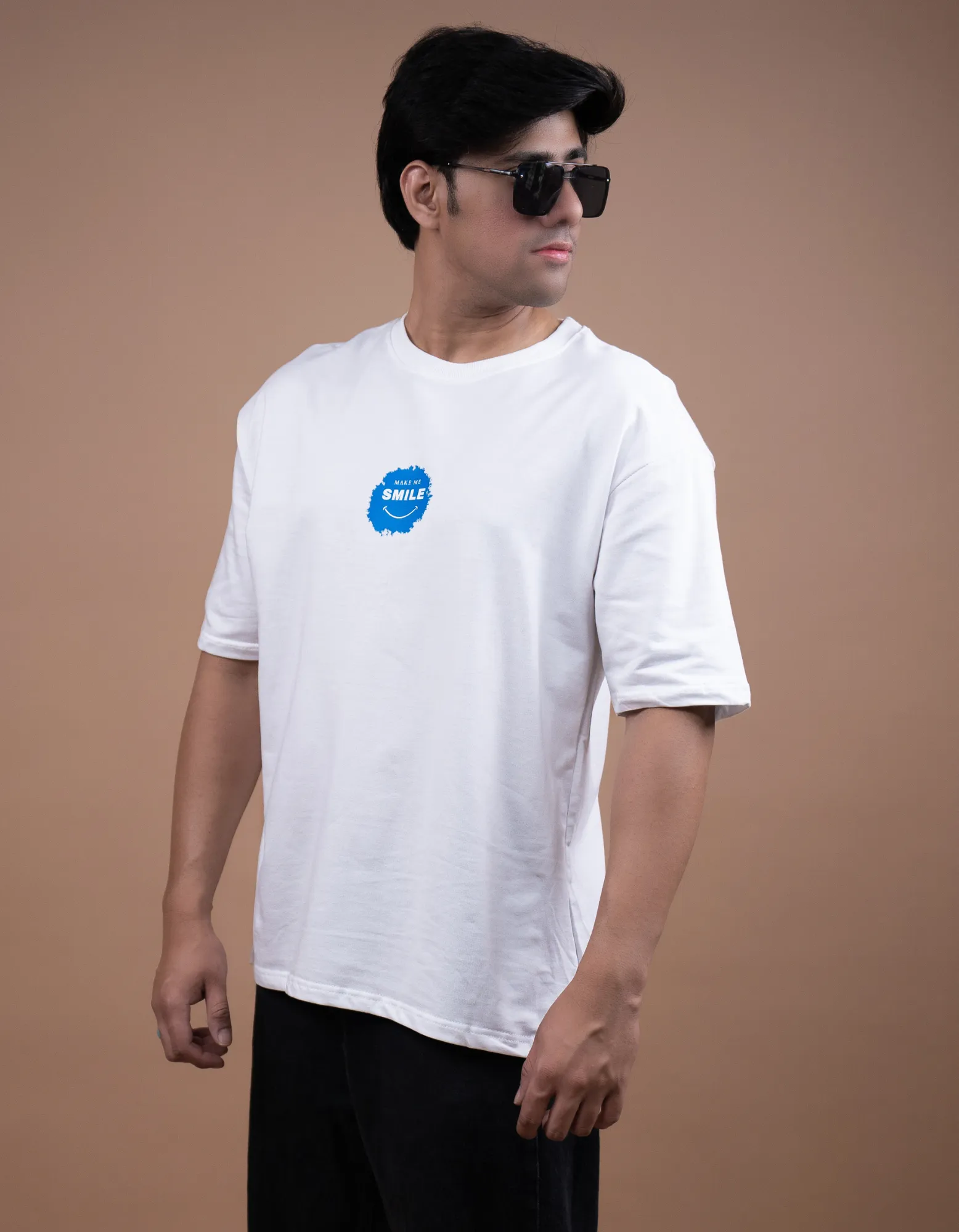Abstract Typography Oversized T-shirt