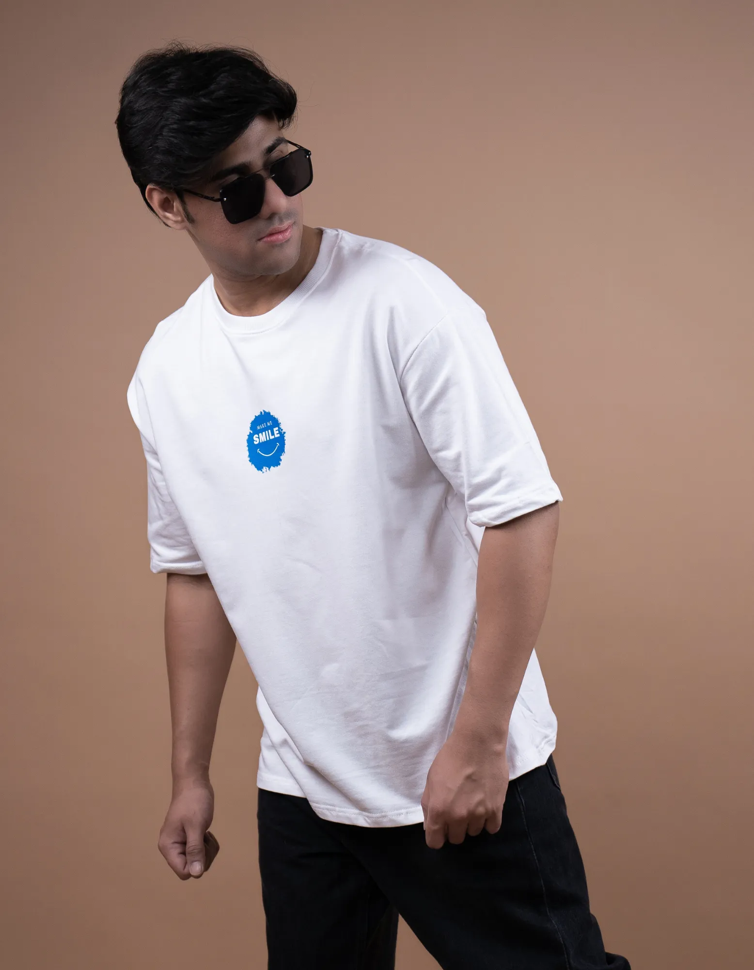 Abstract Typography Oversized T-shirt