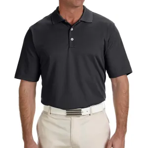 adidas Golf Men's Climalite Black Solid Polo