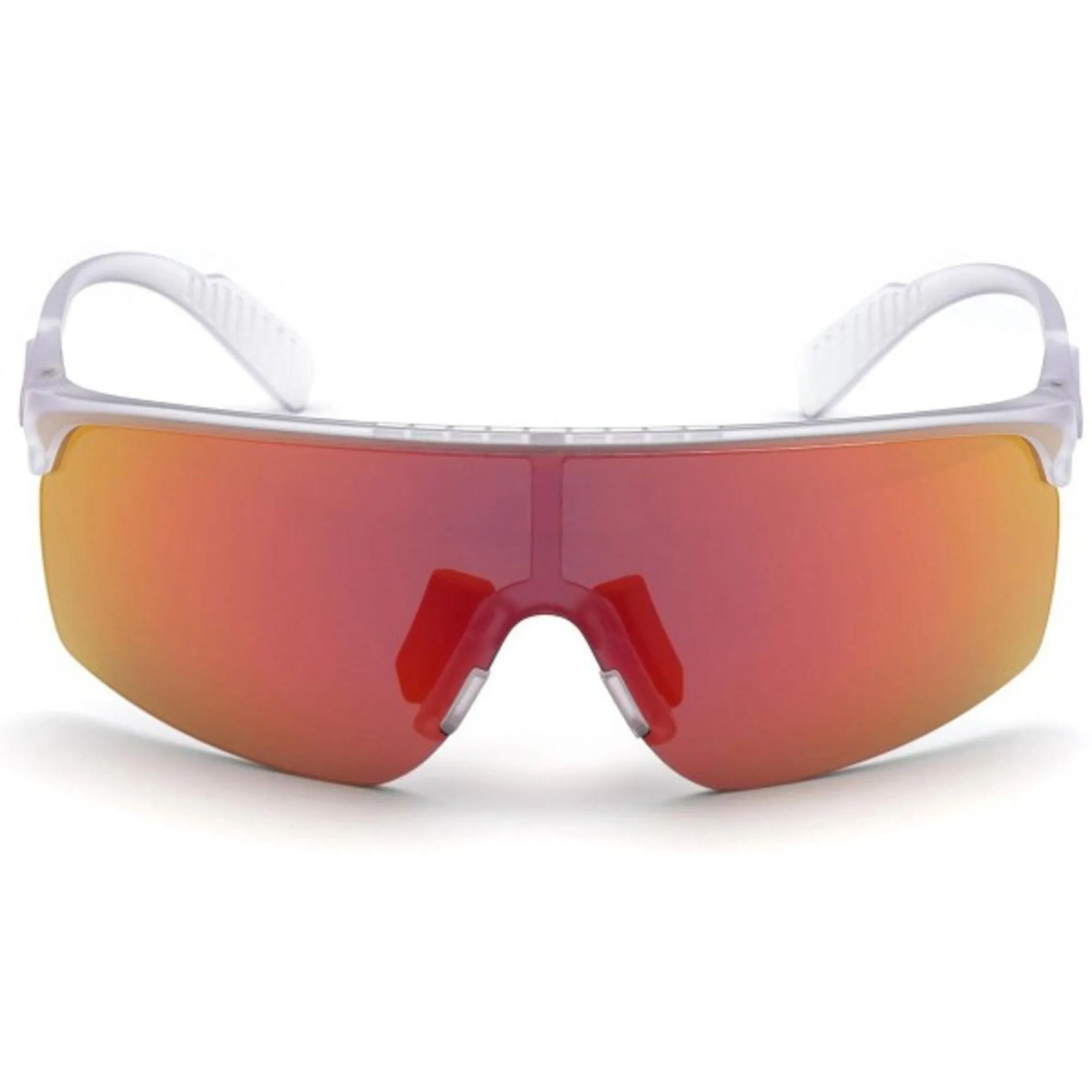 Adidas Men's Sunglasses - Shield Frame Smoke Orange Mirrored Lens | ADIDAS SP0005 26C