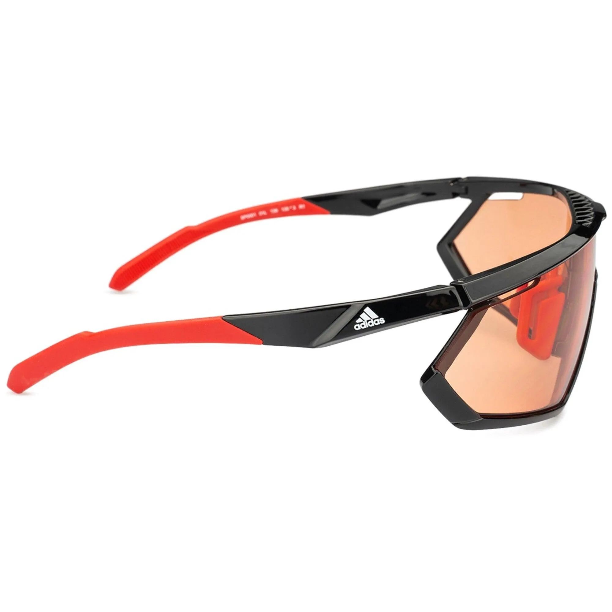 Adidas Men's Sunglasses - Shiny Black Frame Roviex Mirrored Lens | ADIDAS SP0001 01L