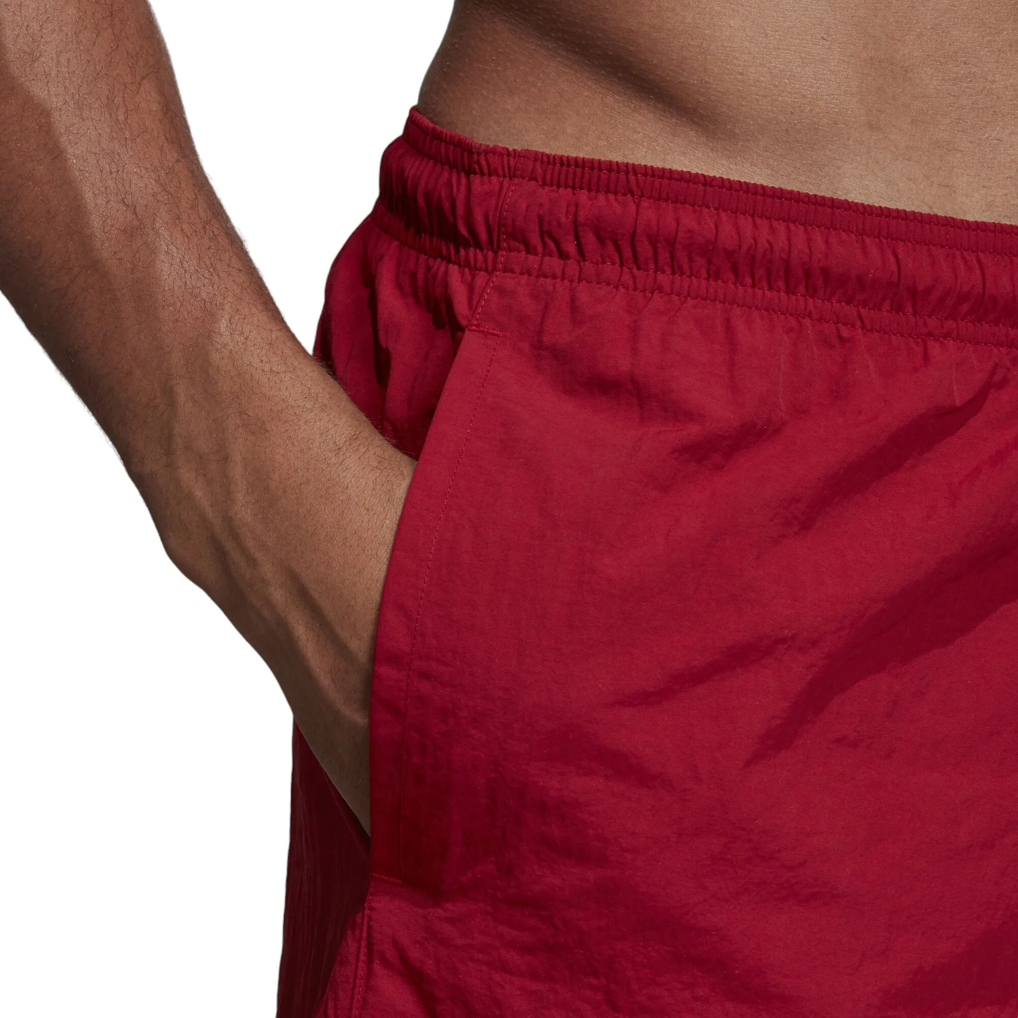 adidas Solid Swim Shorts - Burgundy