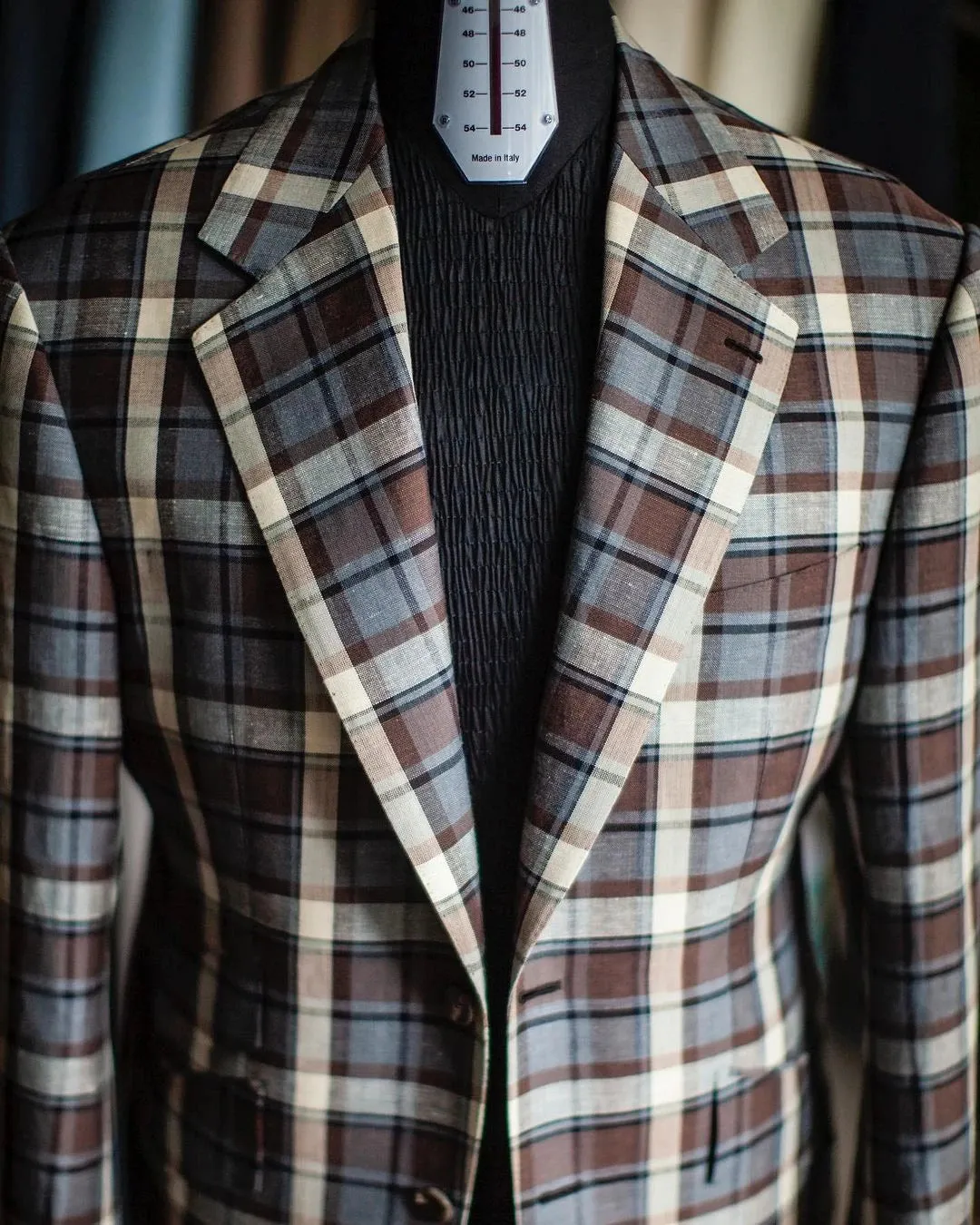 Aidase Luxury Plaid Men's Wedding Blazer Notch Lapel Jacket Double Breasted Tuxedos Business Party Slim Fit Groom Wear Only Coat