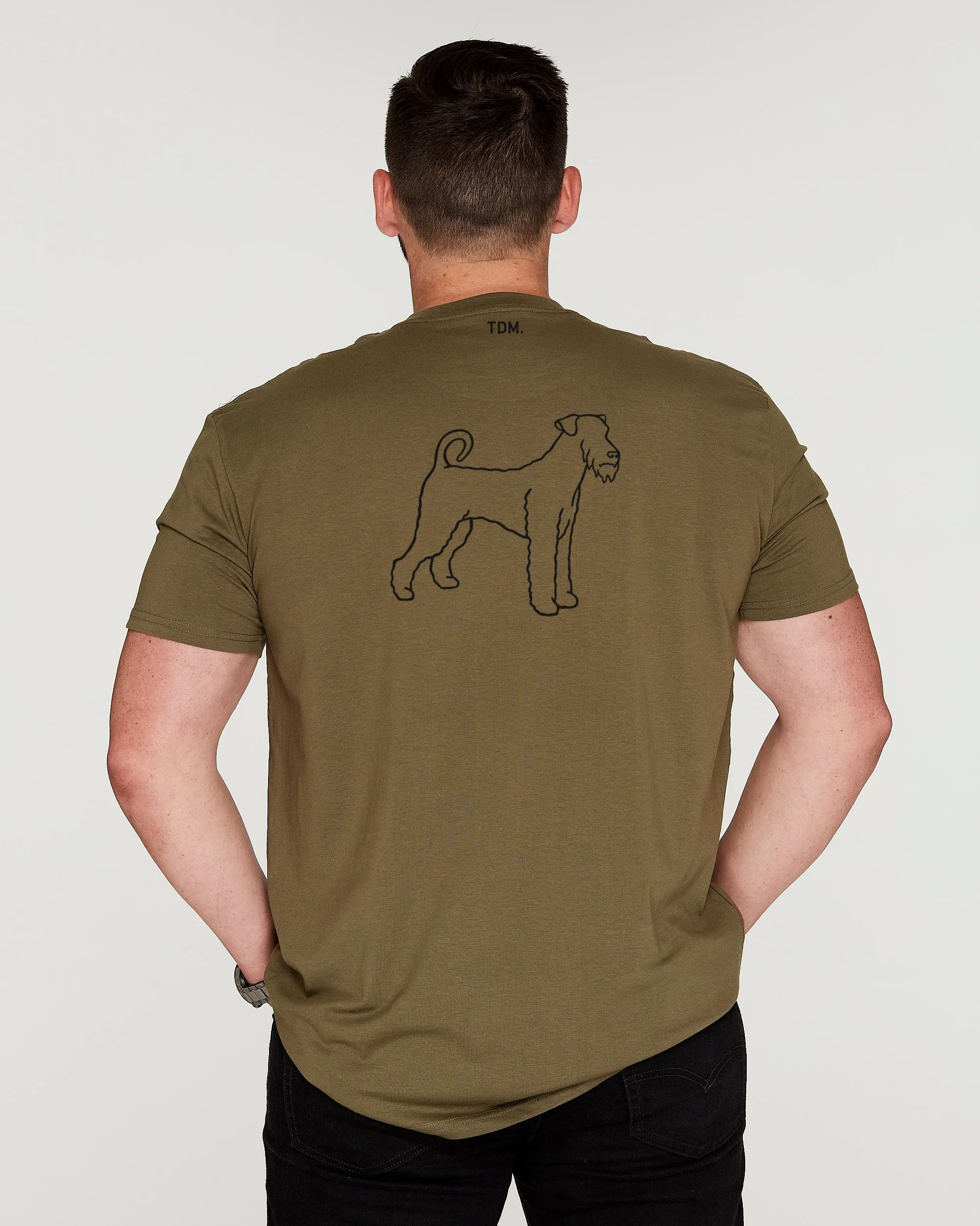 Airedale Terrier Dad Illustration: T-Shirt