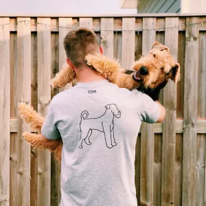 Airedale Terrier Dad Illustration: T-Shirt