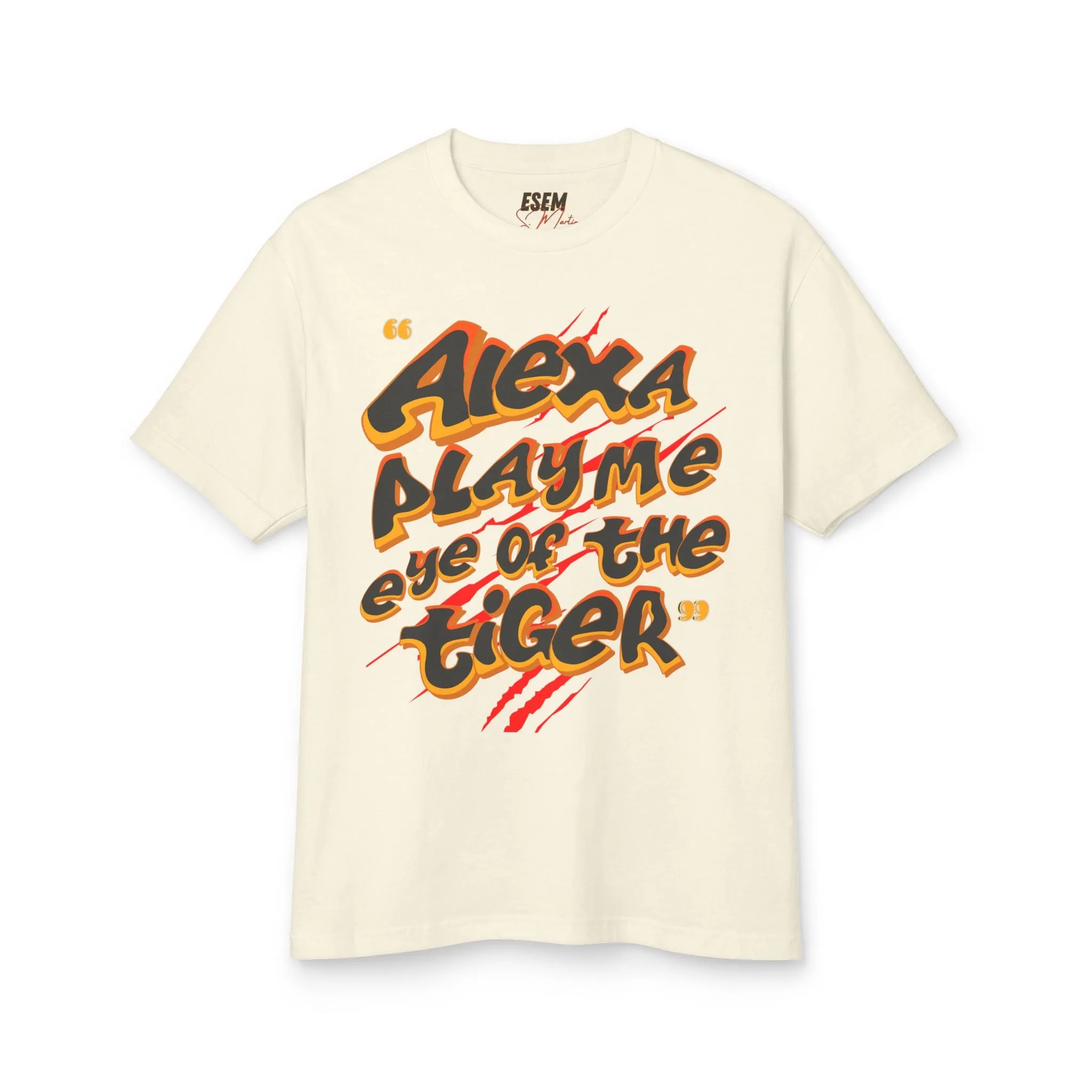 Alexa, Play Me eye Of The Tiger - Unisex Garment-Dyed Heavyweight Cotton Tee