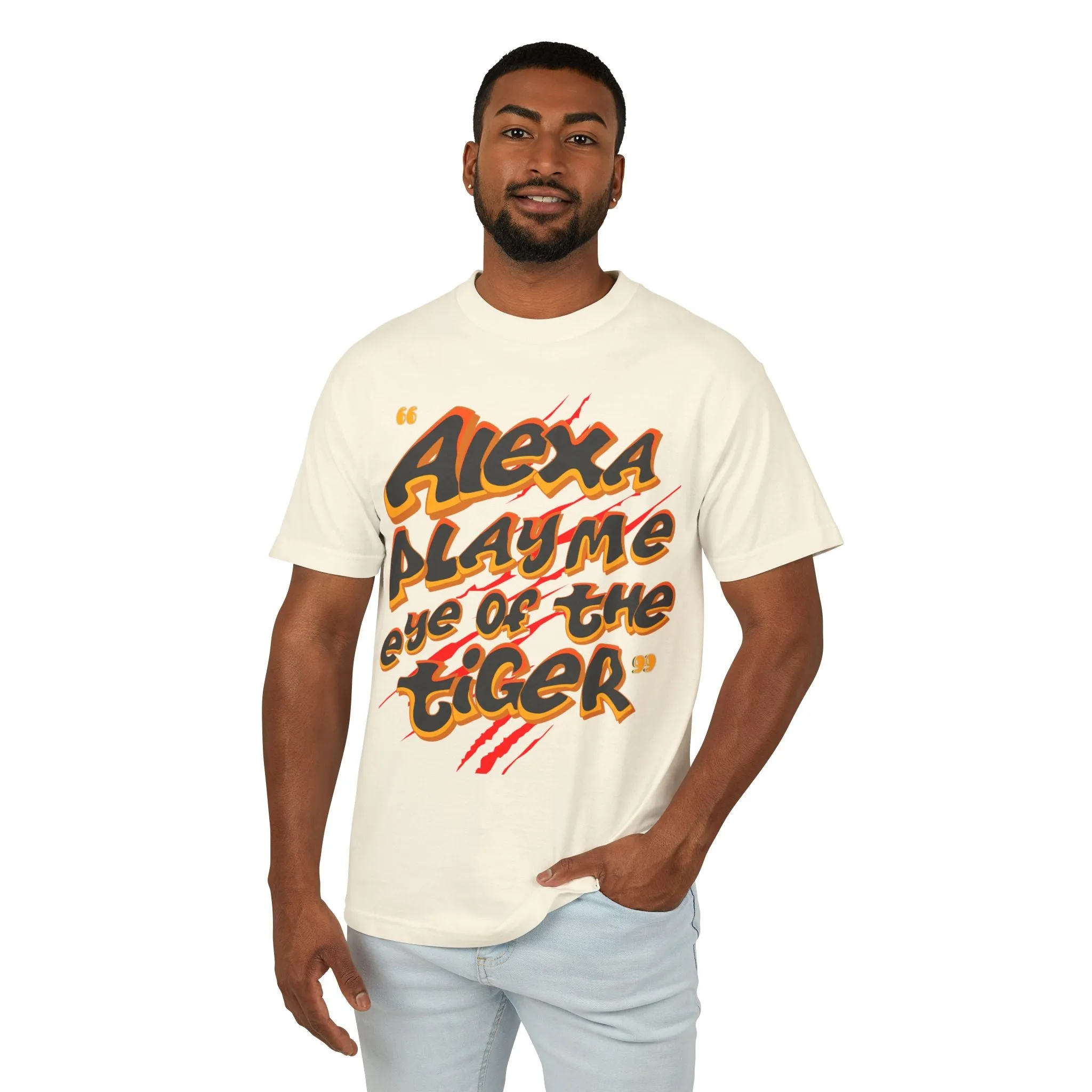 Alexa, Play Me eye Of The Tiger - Unisex Garment-Dyed Heavyweight Cotton Tee