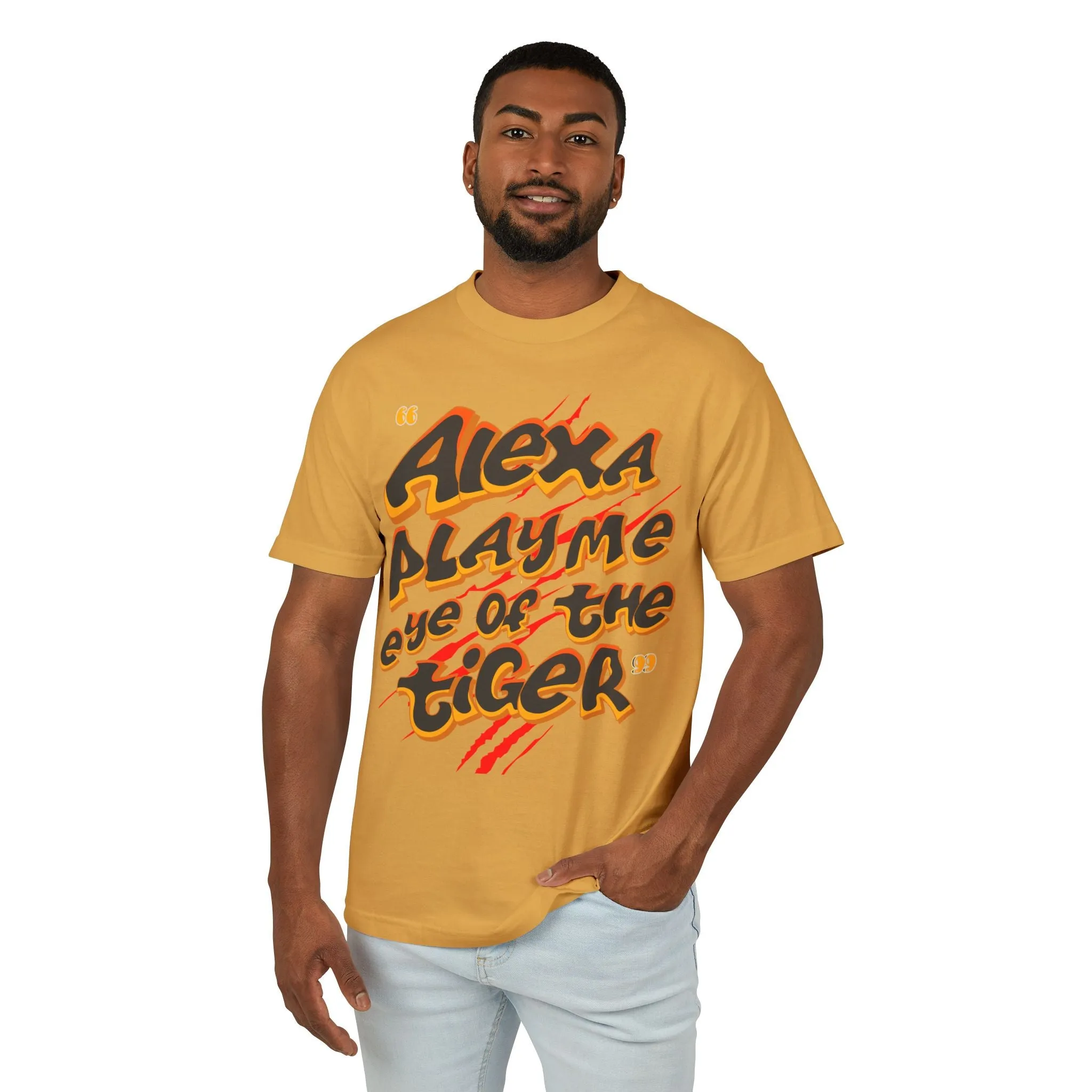 Alexa, Play Me eye Of The Tiger - Unisex Garment-Dyed Heavyweight Cotton Tee