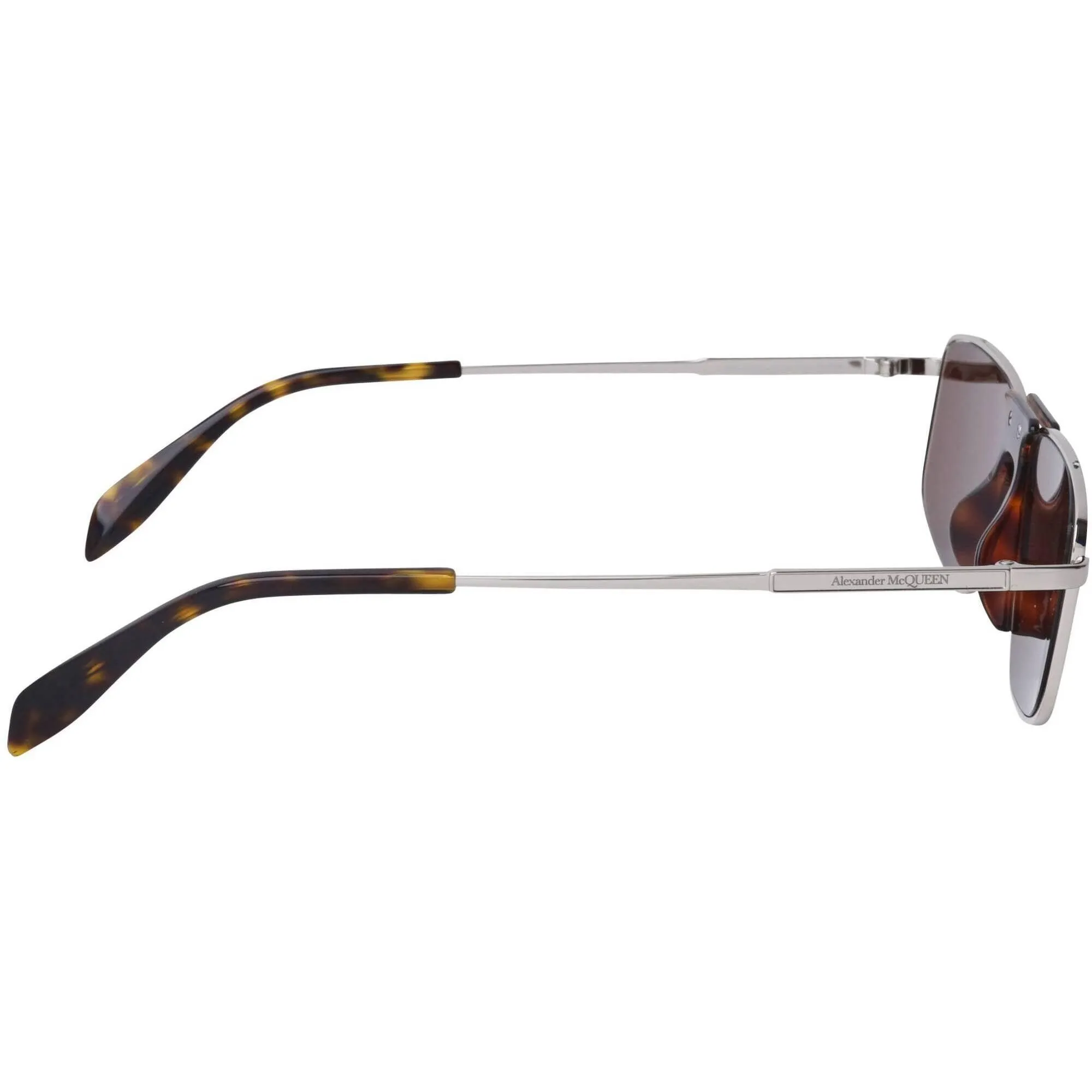 Alexander Mcqueen Men's Sunglasses - Brown Lens | ALEXANDER MCQUEEN AM0198S 003