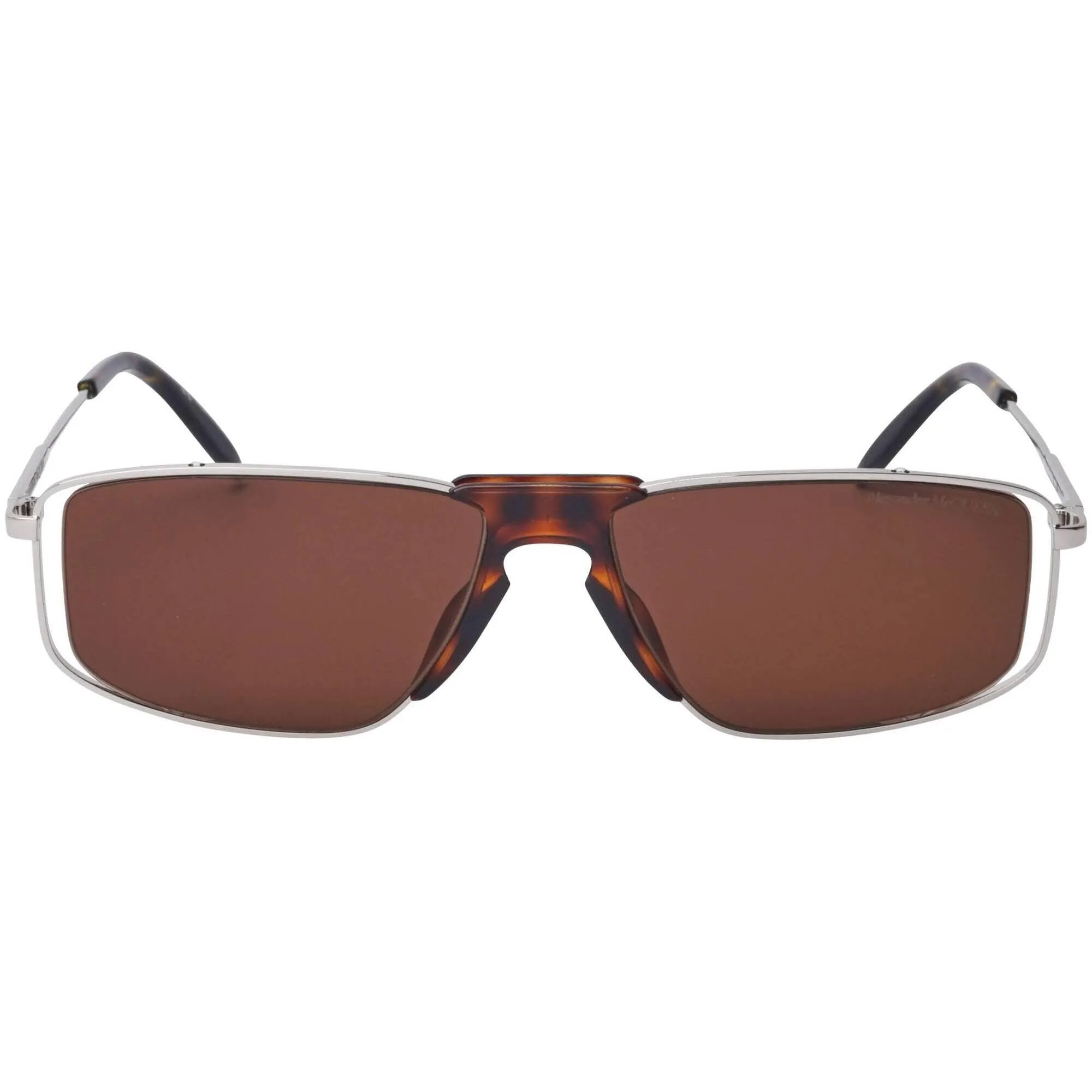 Alexander Mcqueen Men's Sunglasses - Brown Lens | ALEXANDER MCQUEEN AM0198S 003
