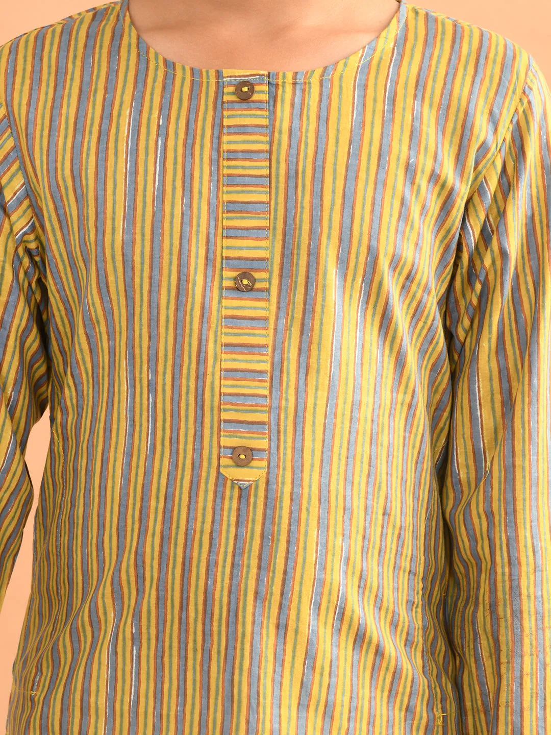 All Over Printed Straight Dhoti Kurta Set