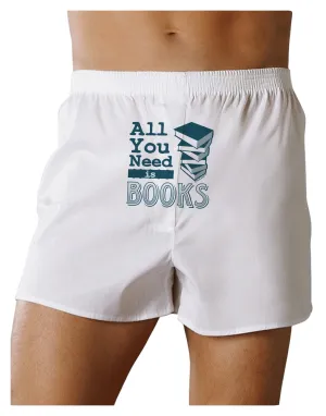 All You Need Is Books Front Print Boxer Shorts