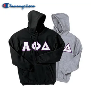 Alpha Phi Delta Champion Powerblend® Hoodie, 2-Pack Bundle Deal - Champion S700 - TWILL