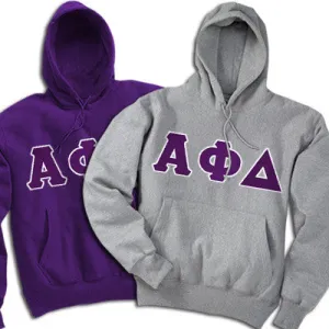 Alpha Phi Delta Hooded Sweatshirt, 2-Pack Bundle Deal - TWILL