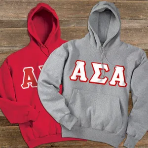 Alpha Sigma Alpha Hooded Sweatshirt, 2-Pack Bundle Deal - TWILL