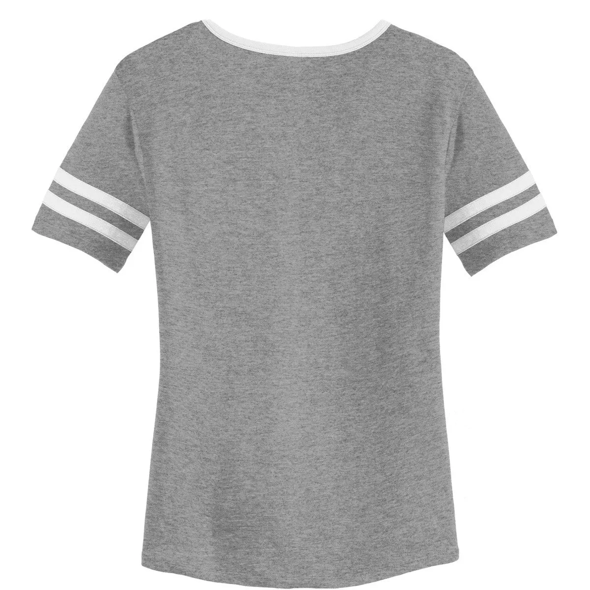 Alternative Apparel Women's Smoke/White Varsity Vintage 50/50 Tee