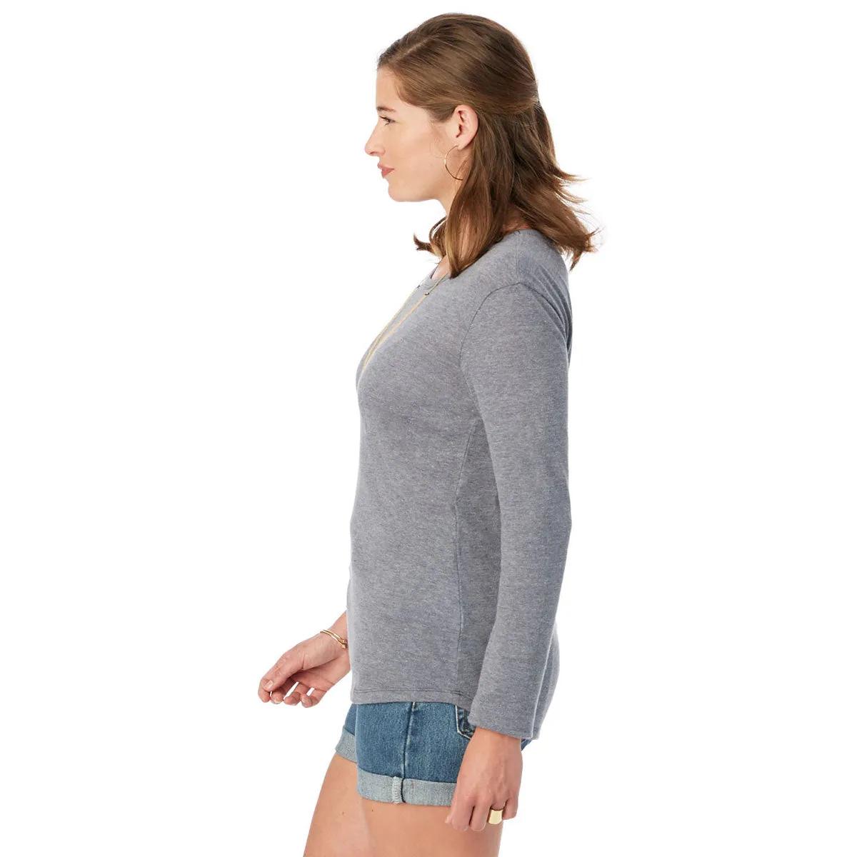 Alternative Women's Vintage Navy Keepsake Long-Sleeve