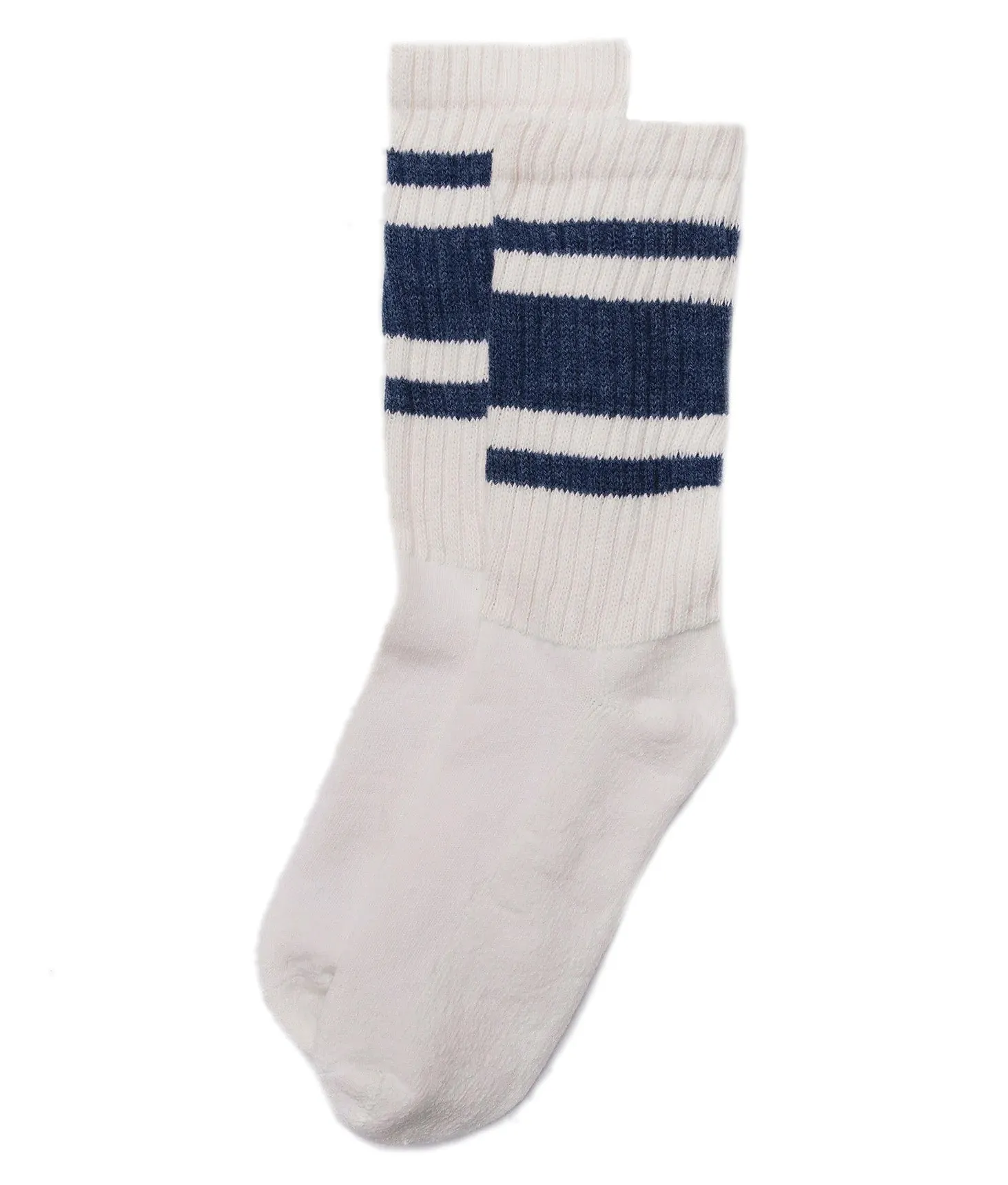 american trench - THE MONO STRIPE sock in Denim Heather