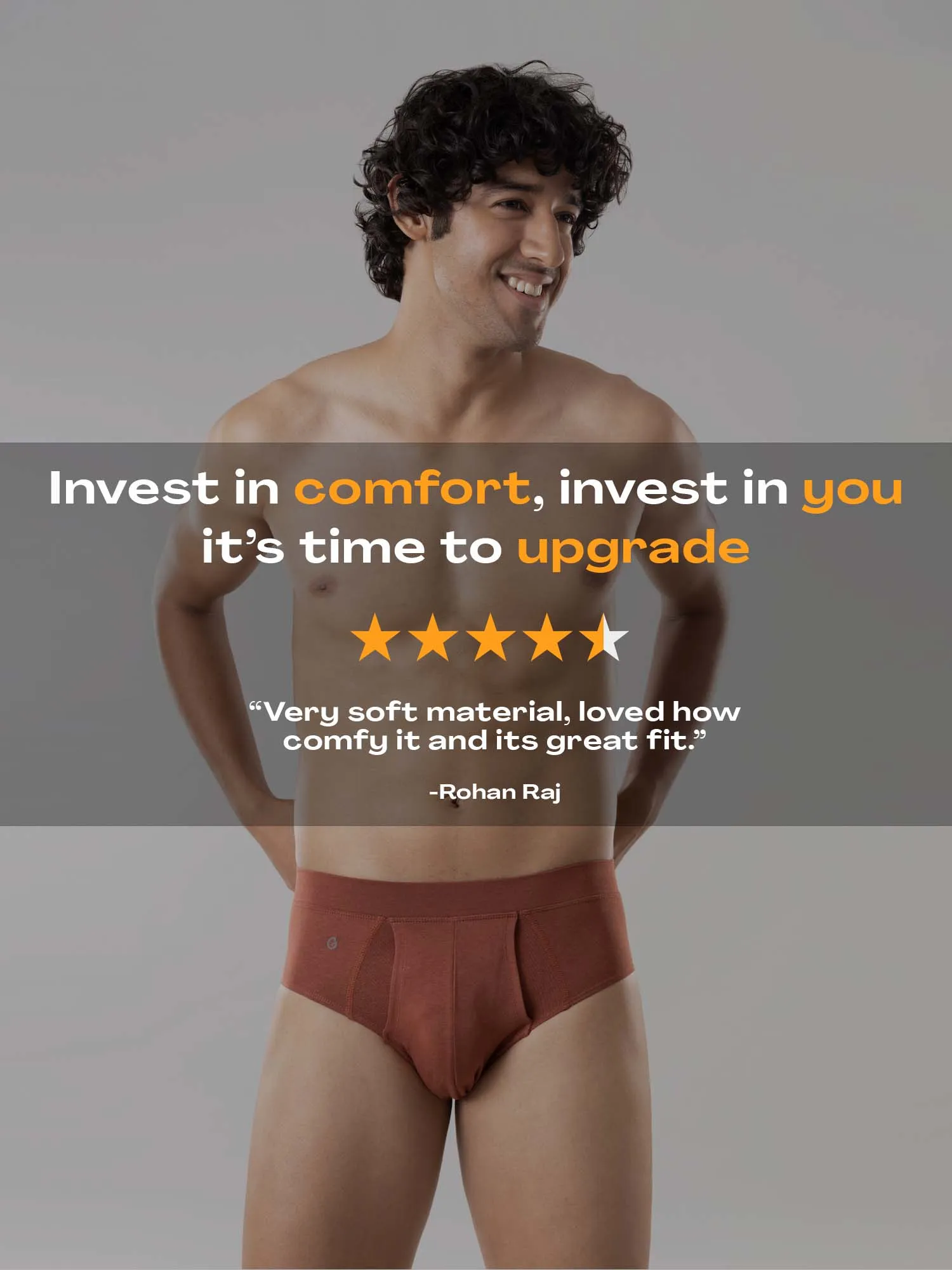 Anti Odor Cotton Tencel Cooling Brief - Copper