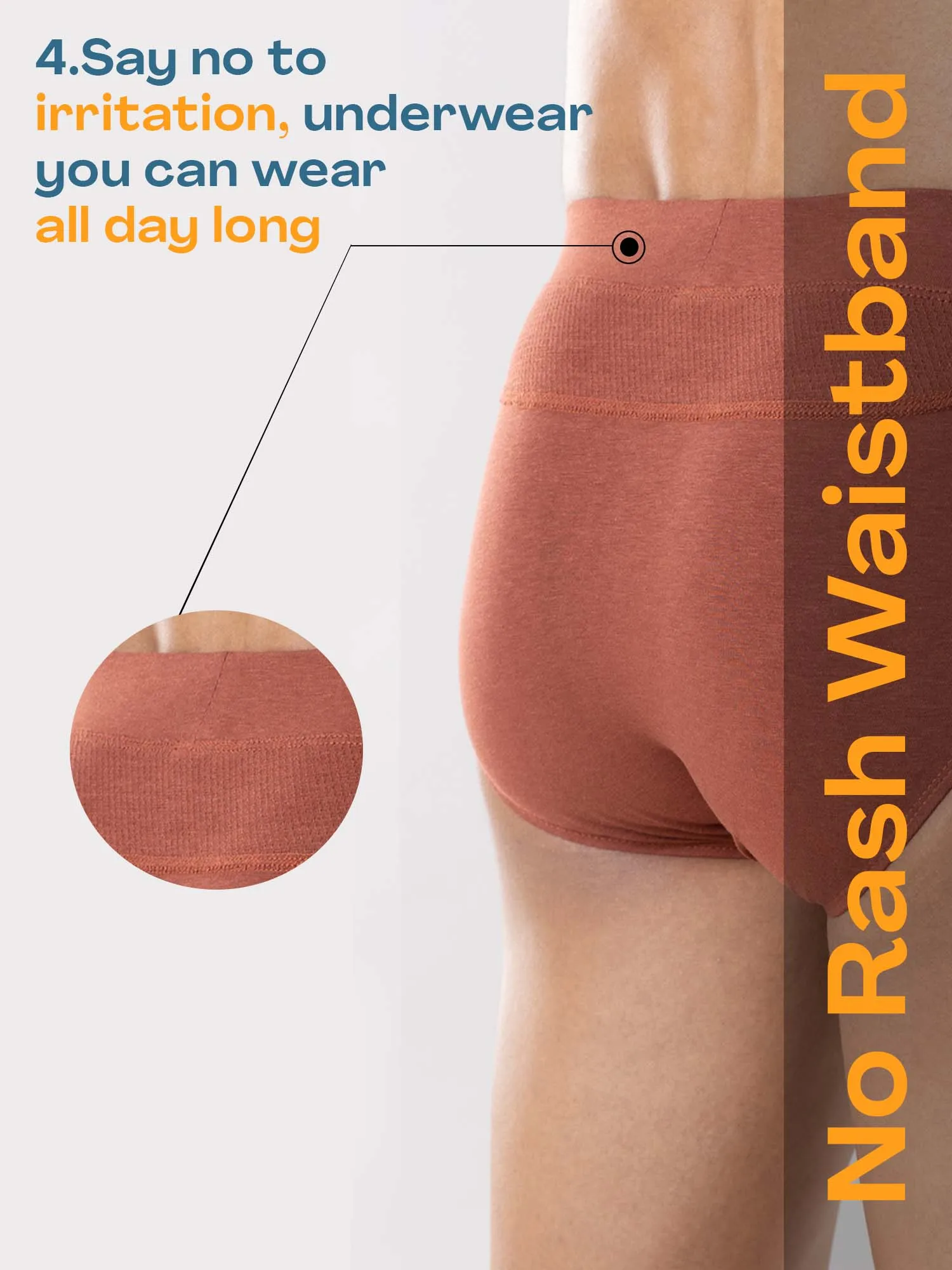 Anti Odor Cotton Tencel Cooling Brief - Copper