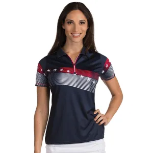 Antigua Women's Navy Patriot Polo