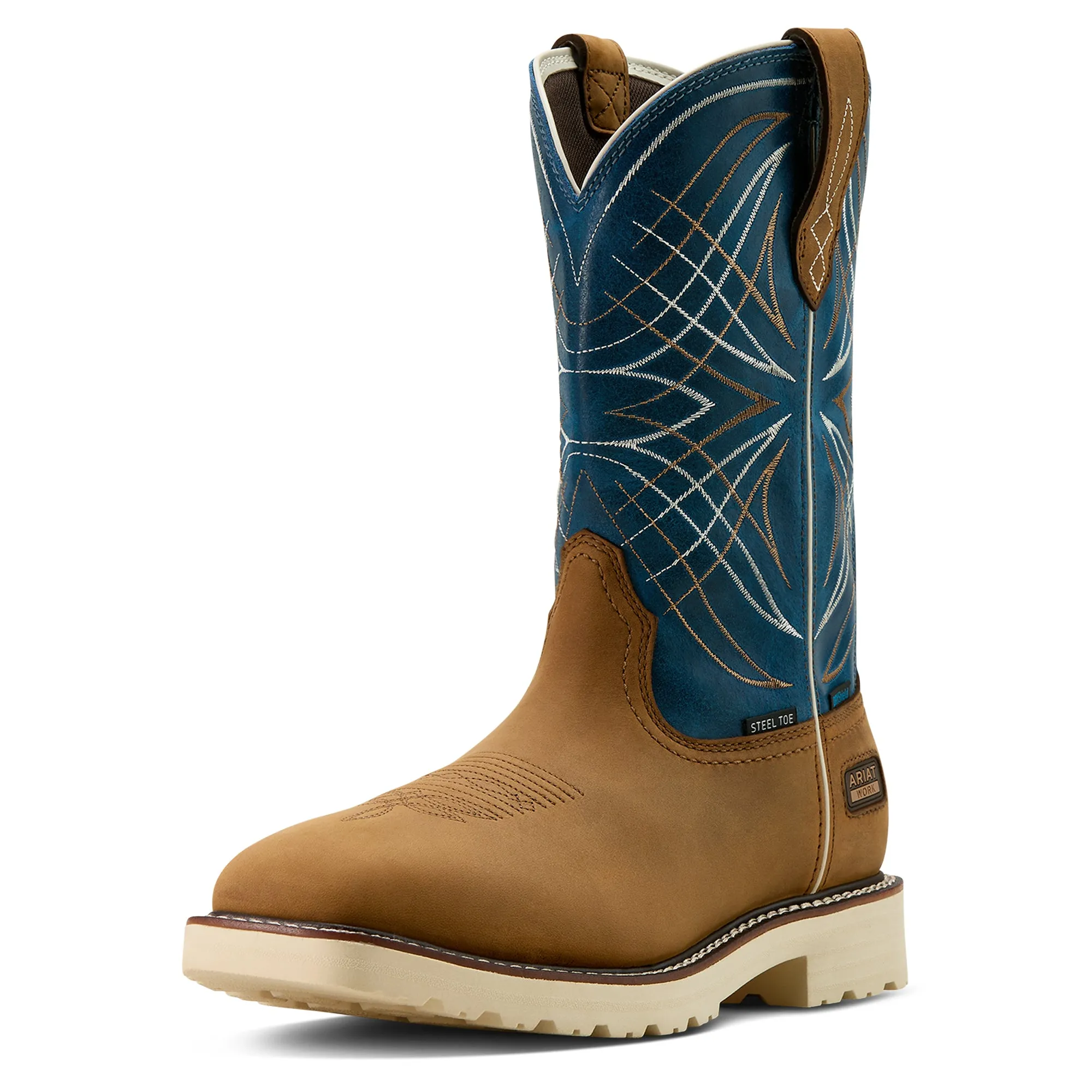Ariat Dusted Brown Activator Waterproof Steel Toe Work Boot