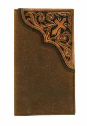Ariat Men's Cross Corner Inlay Rodeo Wallet