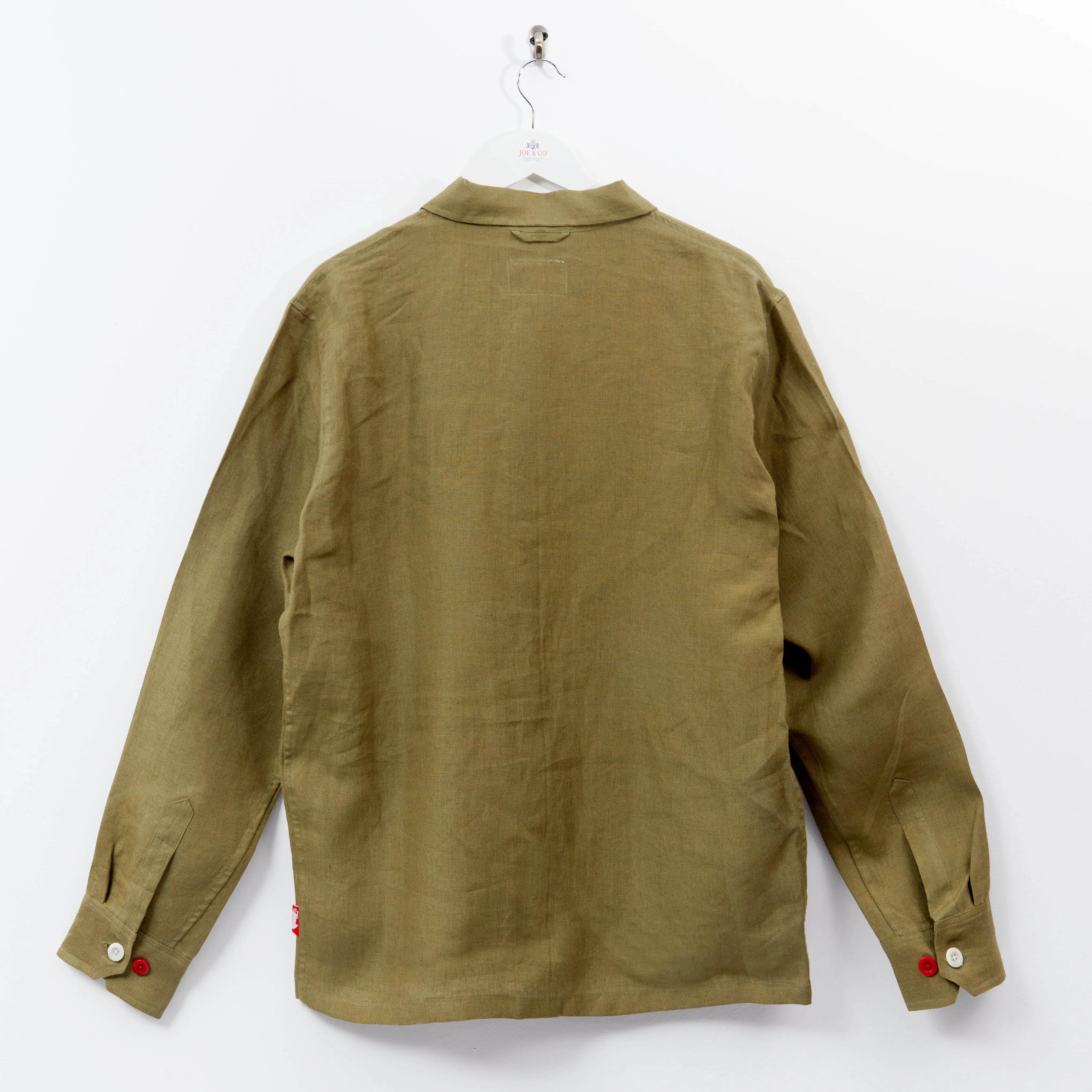 Arkwright 33 Moss Linen Over Shirt