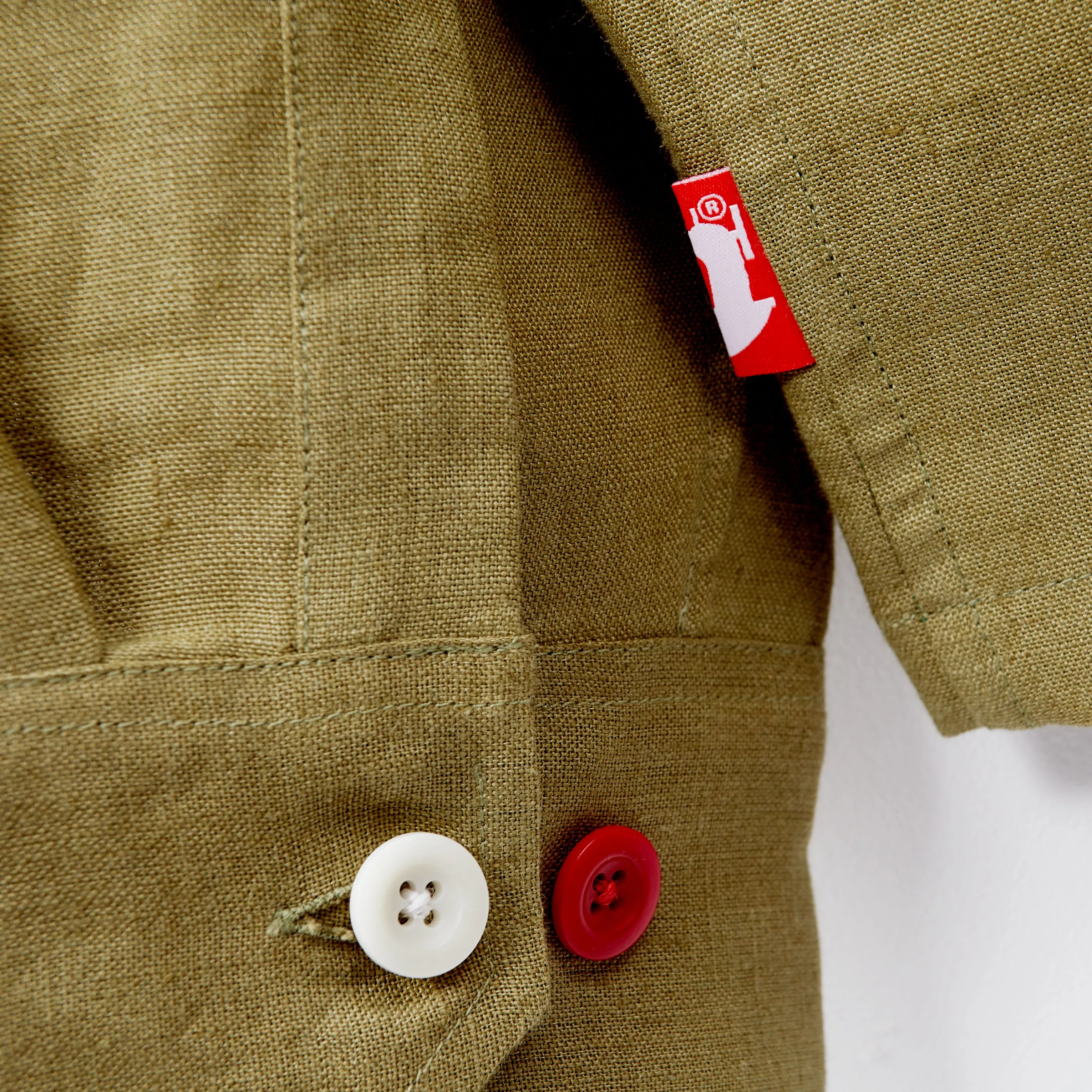 Arkwright 33 Moss Linen Over Shirt