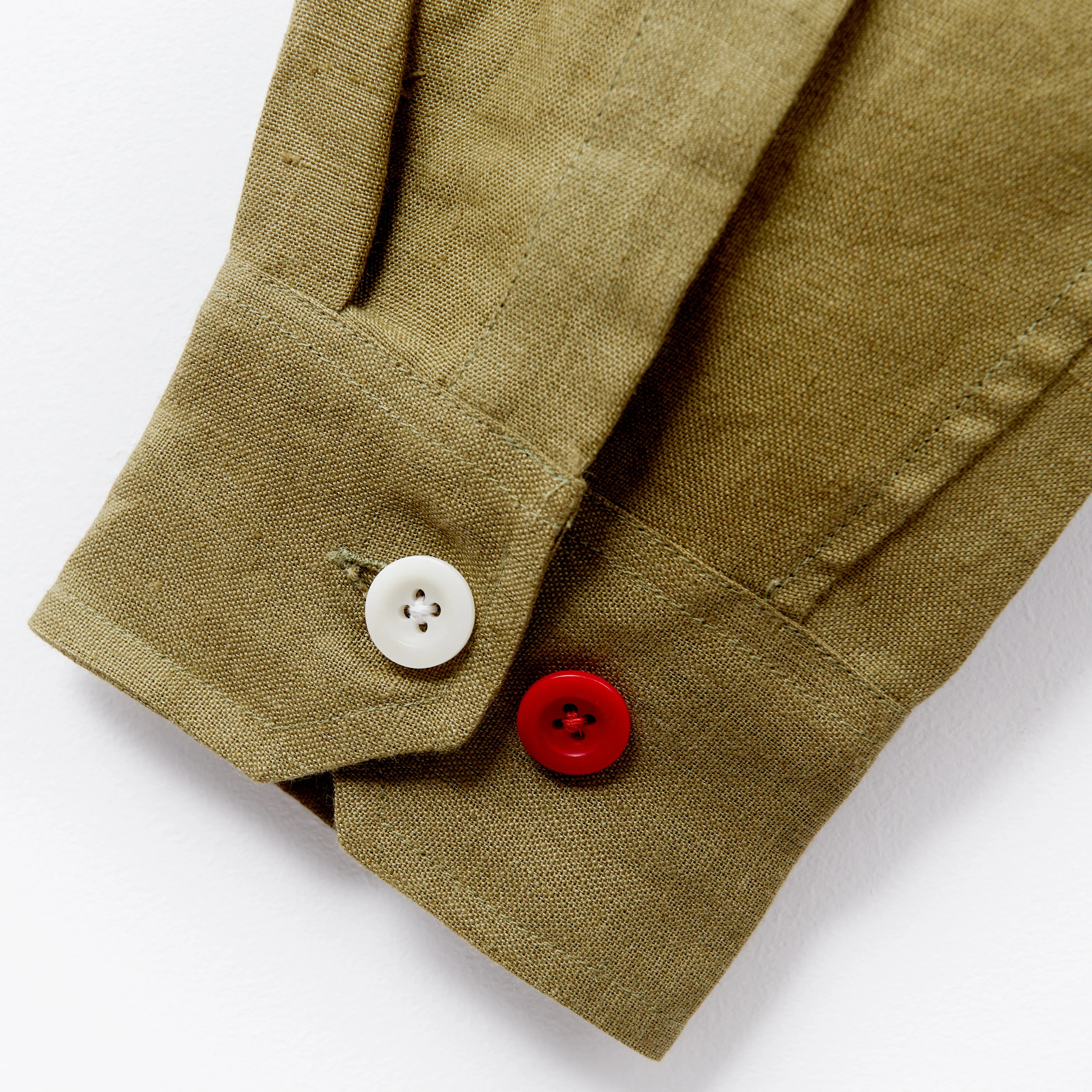 Arkwright 33 Moss Linen Over Shirt