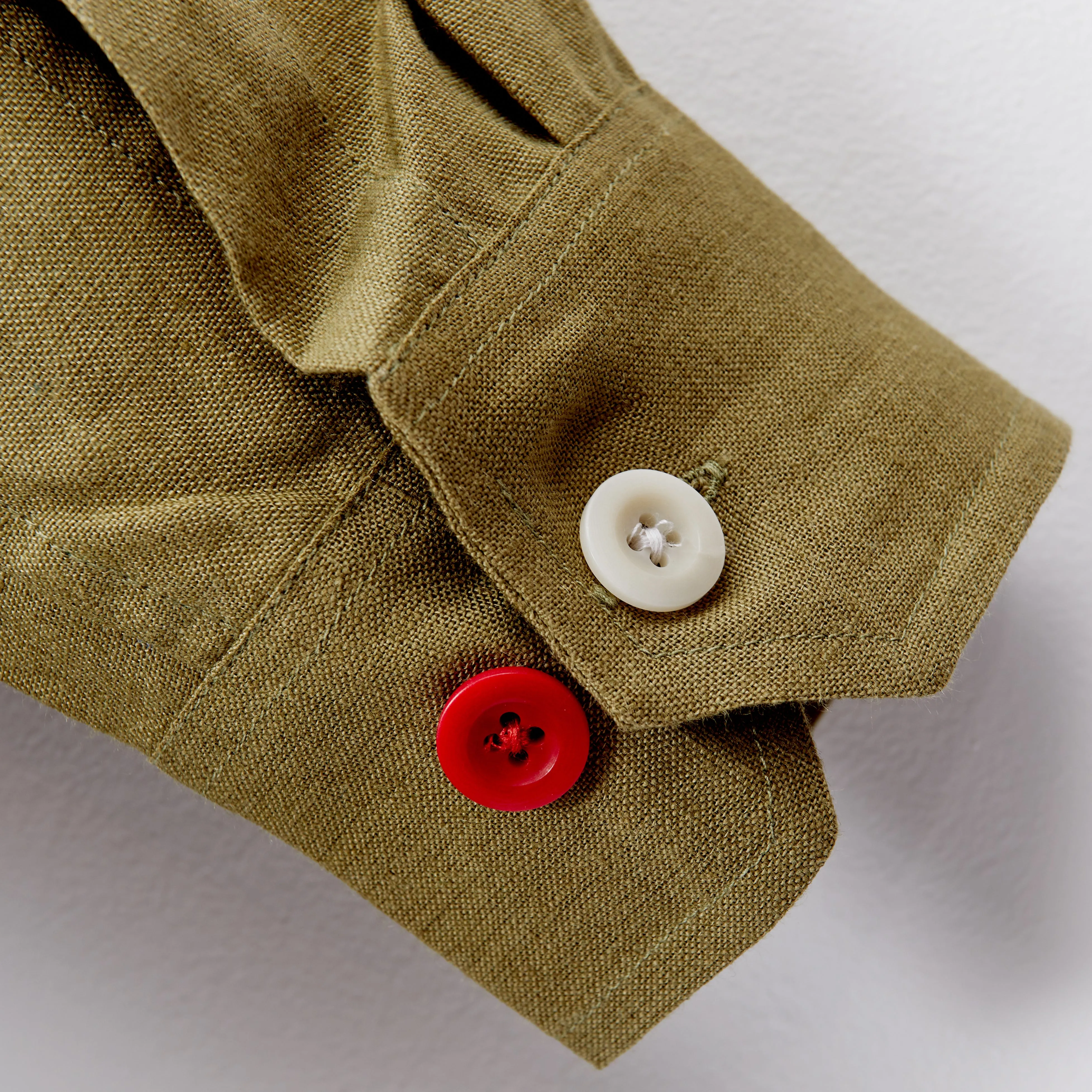 Arkwright 33 Moss Linen Over Shirt
