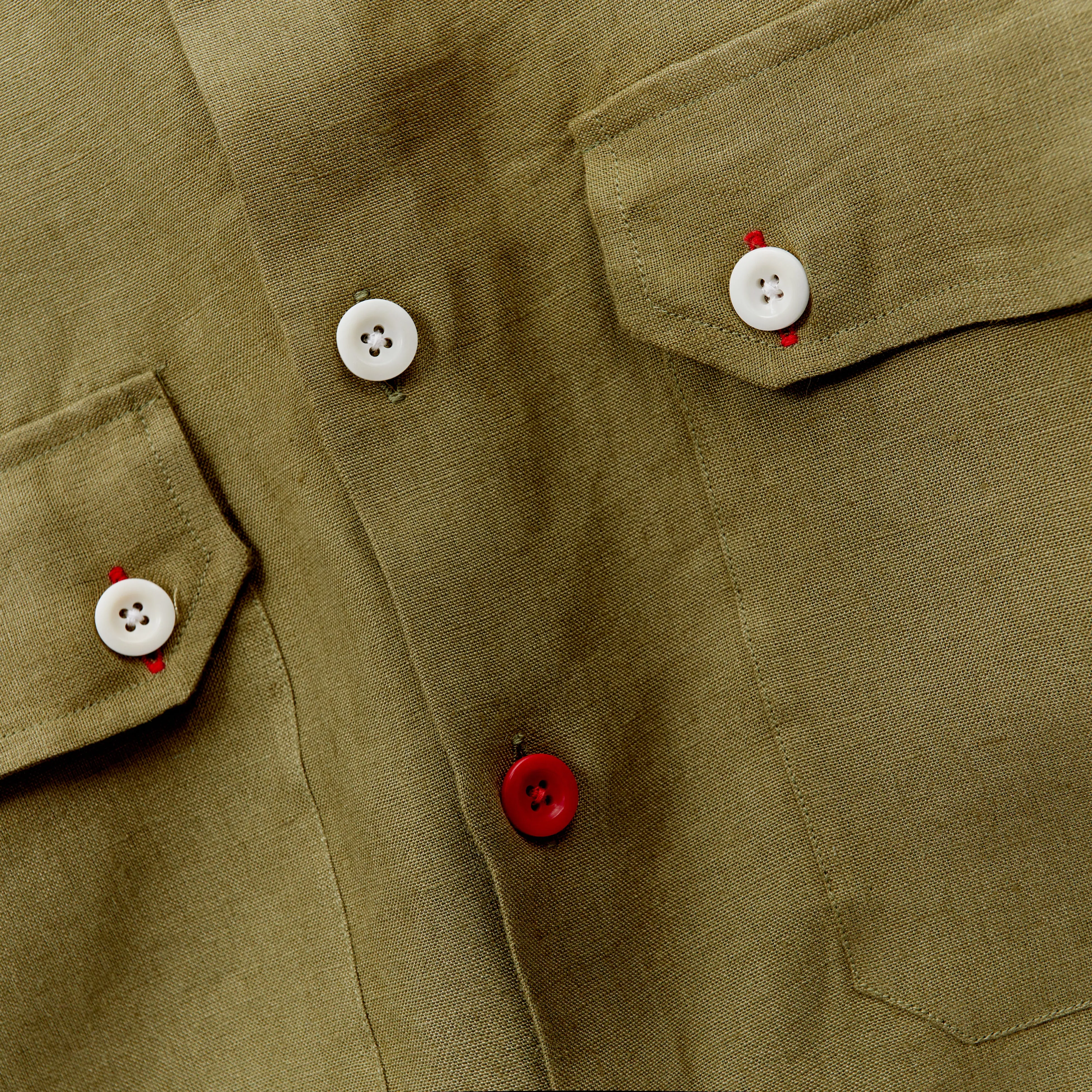 Arkwright 33 Moss Linen Over Shirt