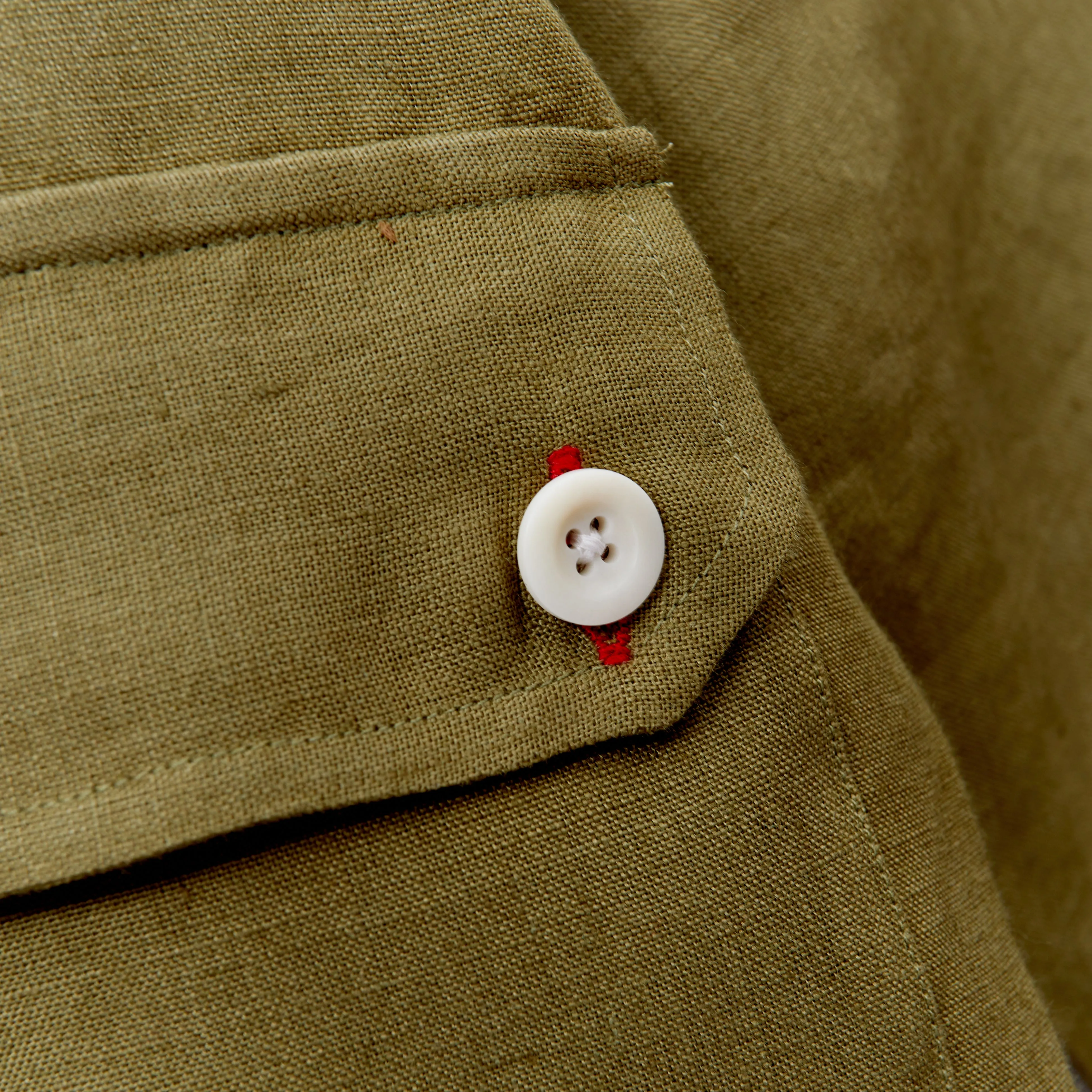 Arkwright 33 Moss Linen Over Shirt