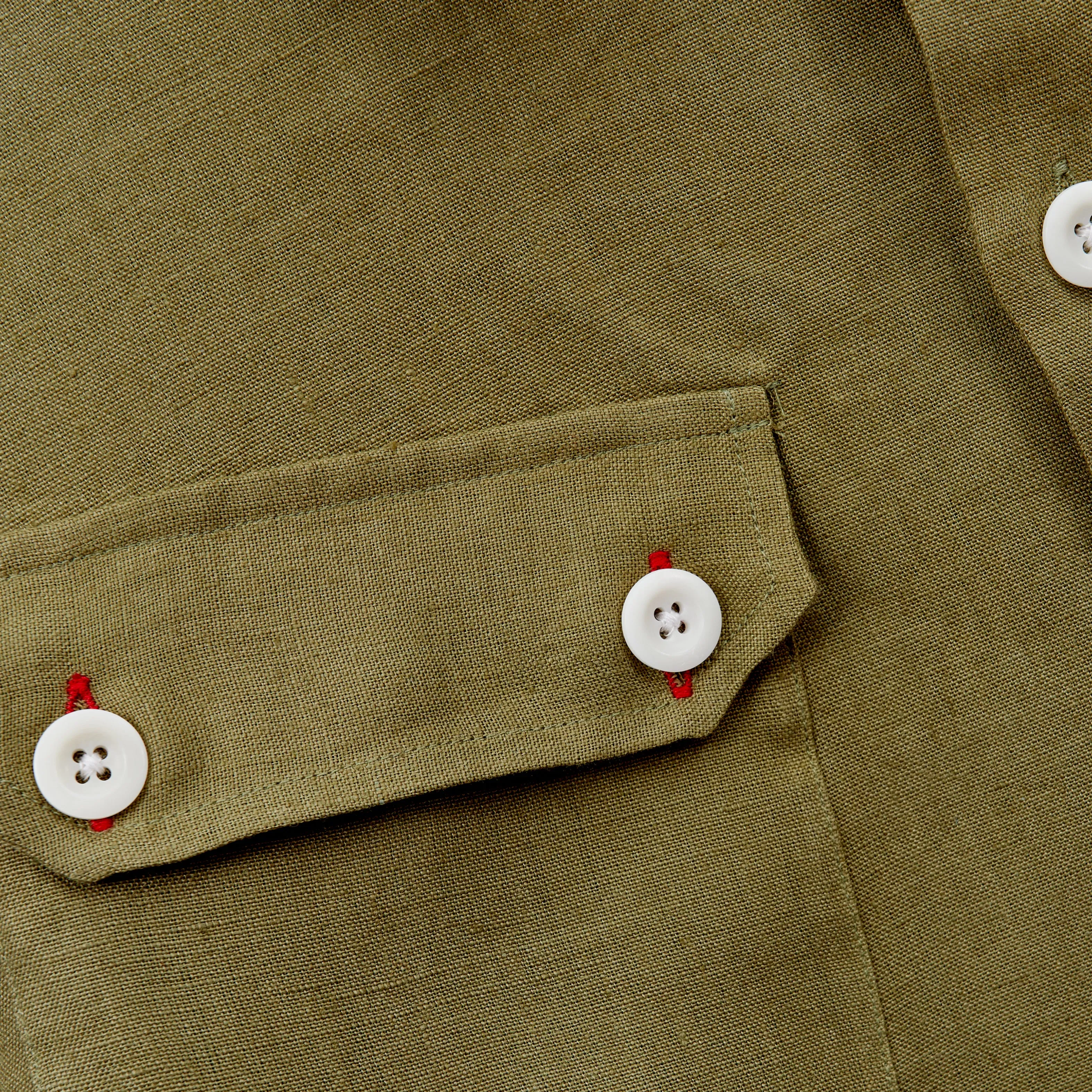 Arkwright 33 Moss Linen Over Shirt