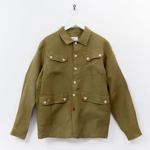 Arkwright 33 Moss Linen Over Shirt