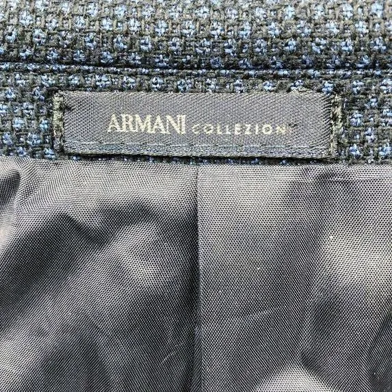 Armani Collezioni G-Line Men's Navy Blue Wool Blend Blazer/Jacket - Sz 44 ( COA)